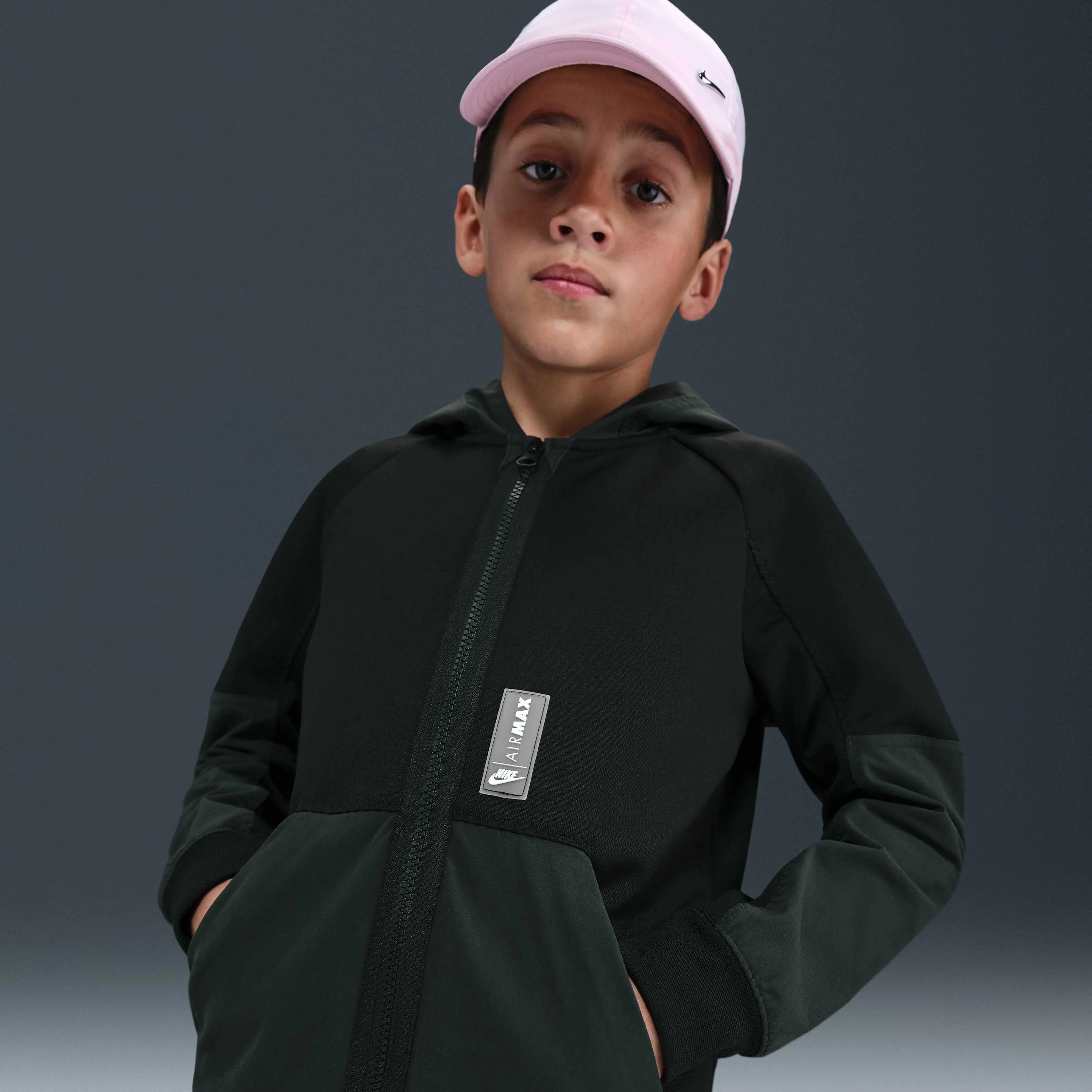 هودی زیپ‌دار ورزشی ایر مکس پسرانه (بچه‌های بزرگتر) نایکی