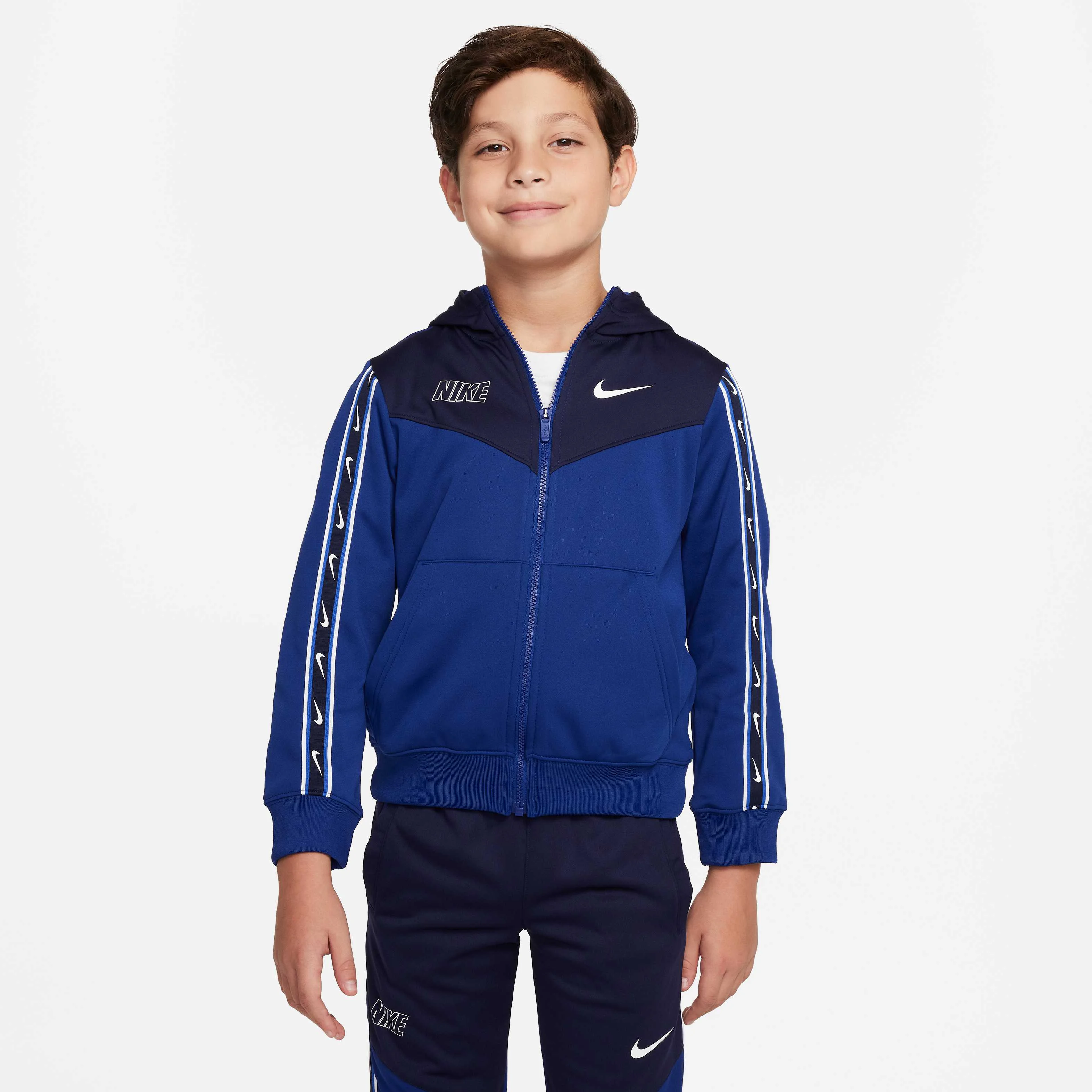 هودی زیپ‌دار ورزشی تکرار نایکی برای نوجوانان (پسرانه)