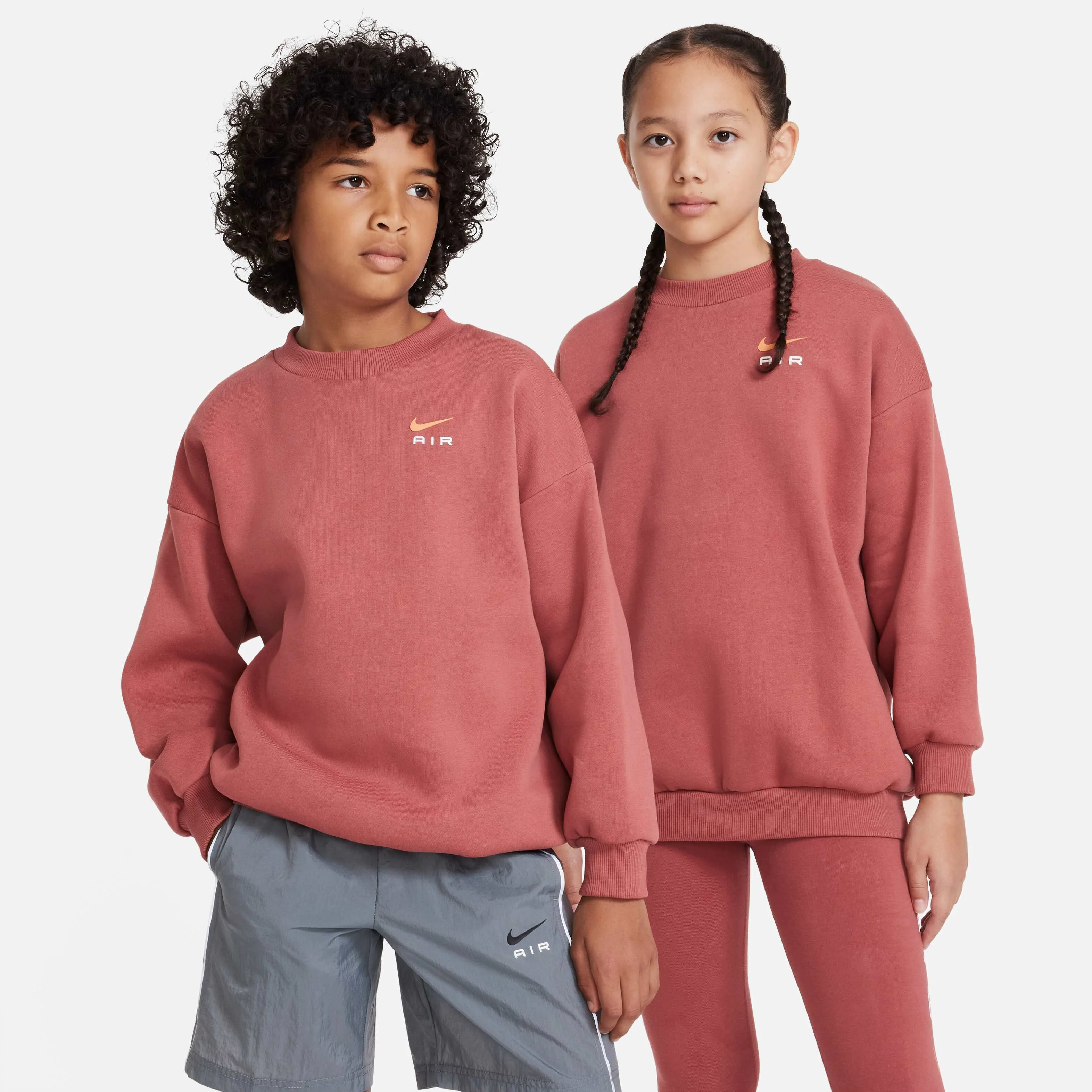 سویشرت پشمی یقه گرد بزرگ سایز بزرگسالان نایک ایر آیکون