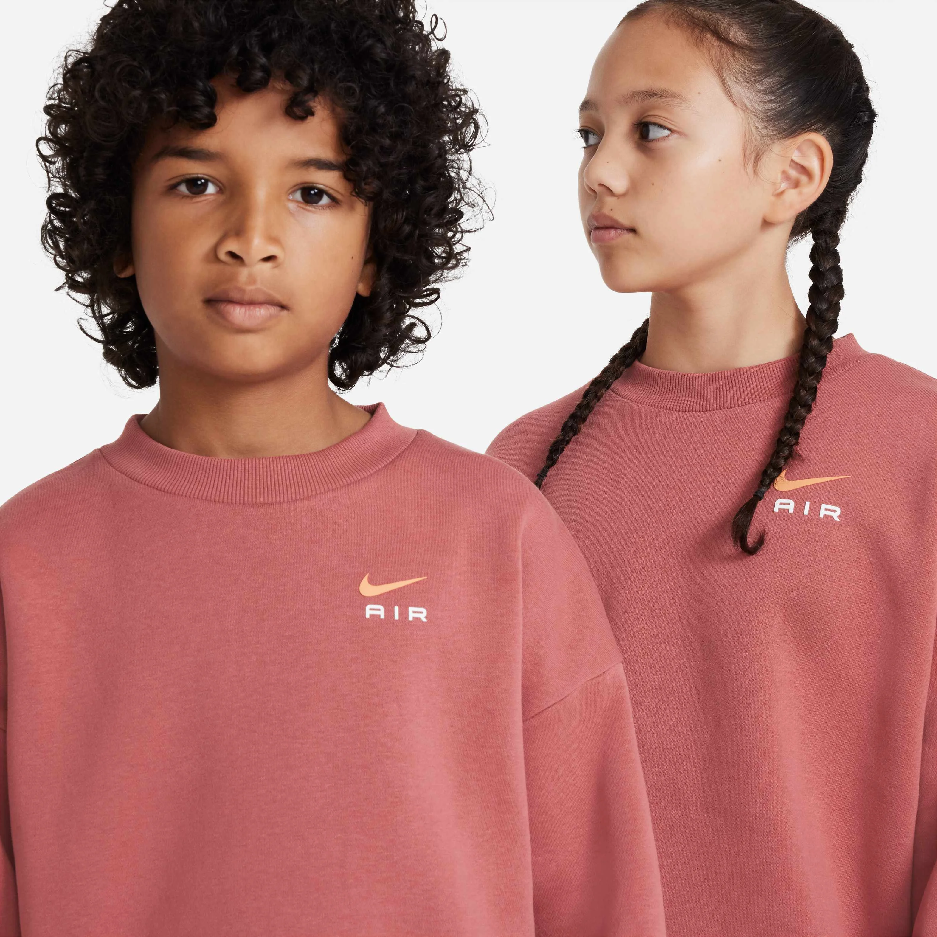 سویشرت پشمی یقه گرد بزرگ سایز بزرگسالان نایک ایر آیکون