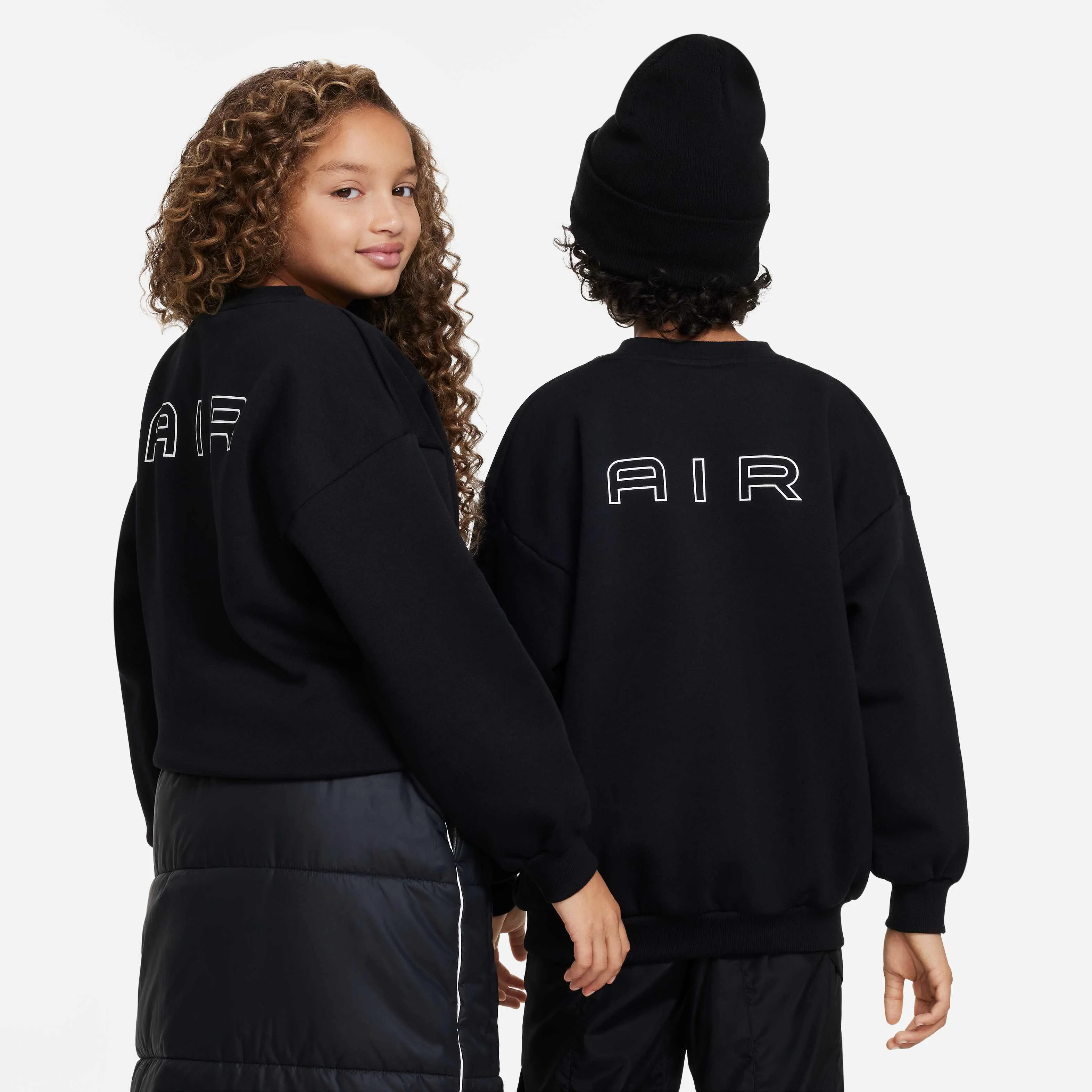 سویشرت پشمی یقه گرد بزرگ سایز بزرگسال Nike Air Icon