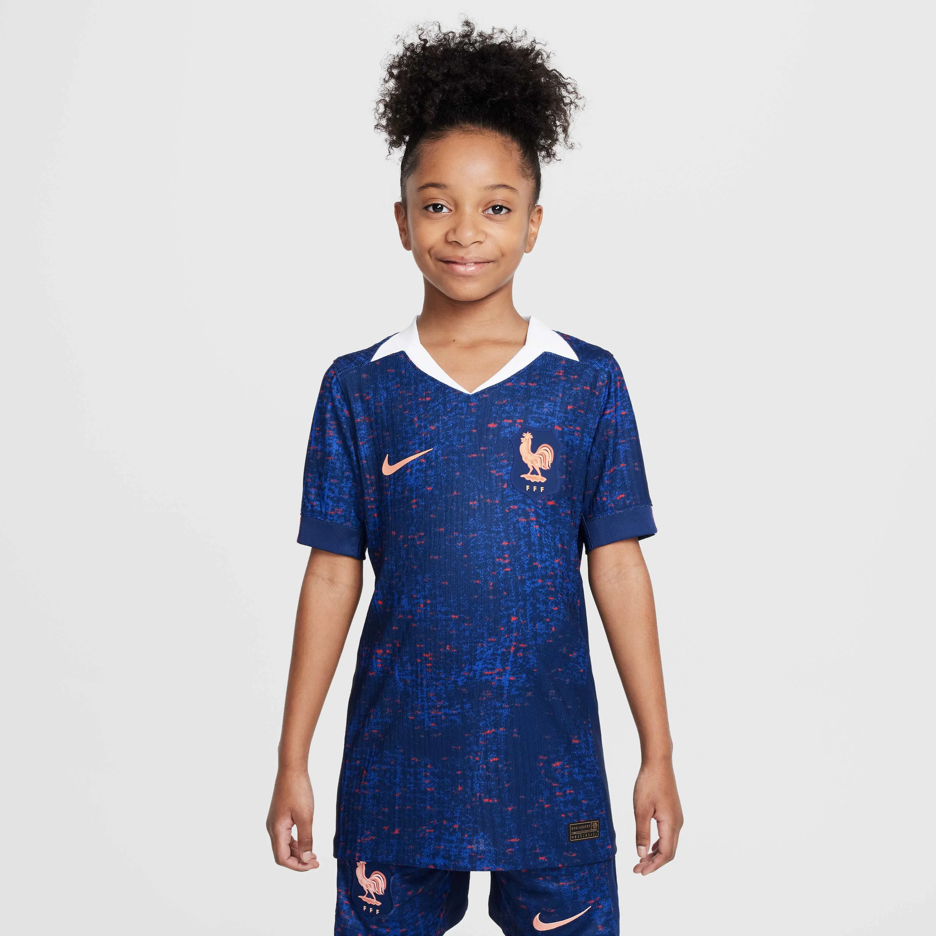 پیراهن اصلی مسابقه خانگی تیم ملی فوتبال زنان فرانسه 2025 Nike Dri-FIT ADV مخصوص نوجوانان