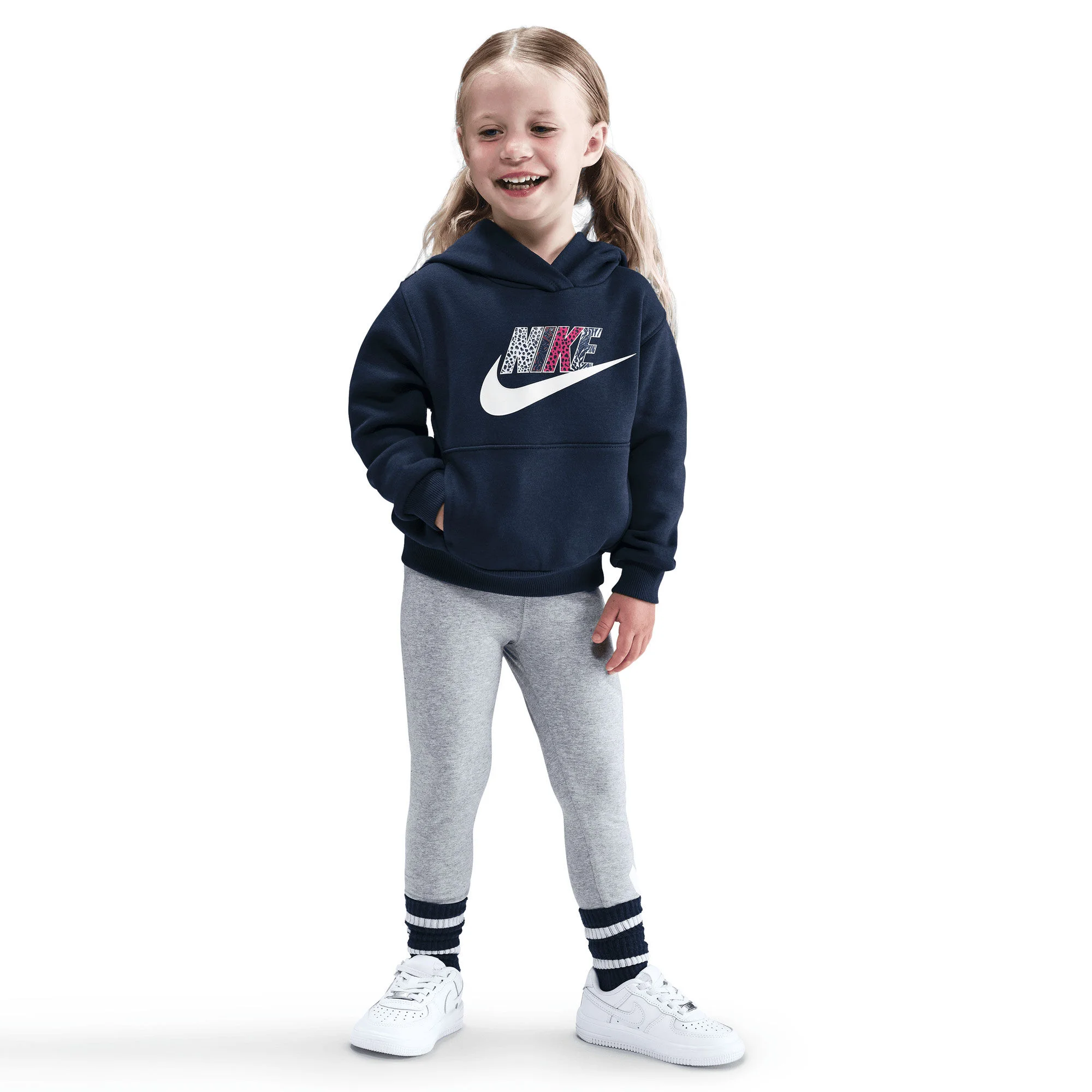 هودی پلوور بچگانه نایک Wild Warmth - سرمه ای نیمه شب