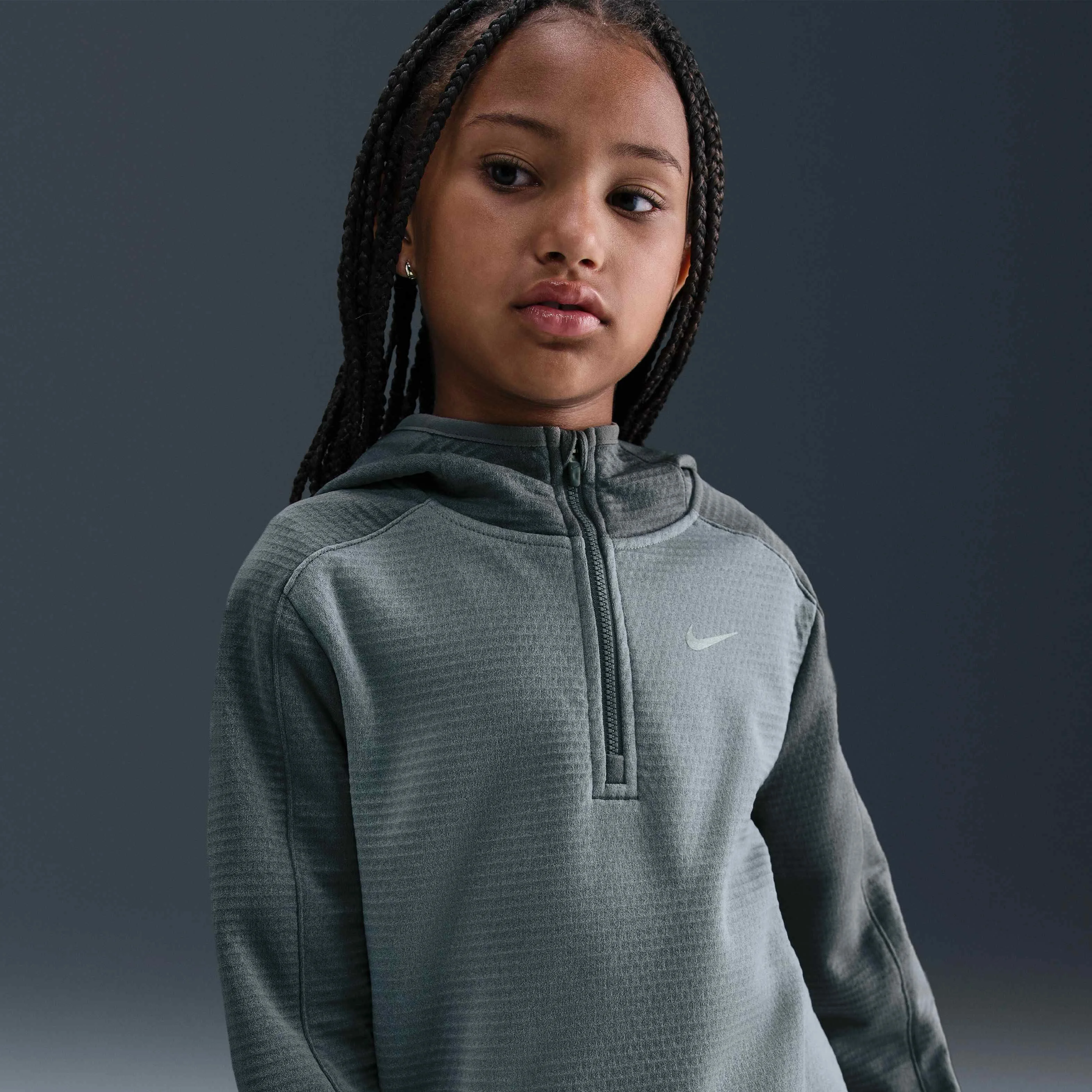 نیم تنه زیپ‌دار یک‌چهارم Therma-FIT بچگانه بزرگتر نایکی