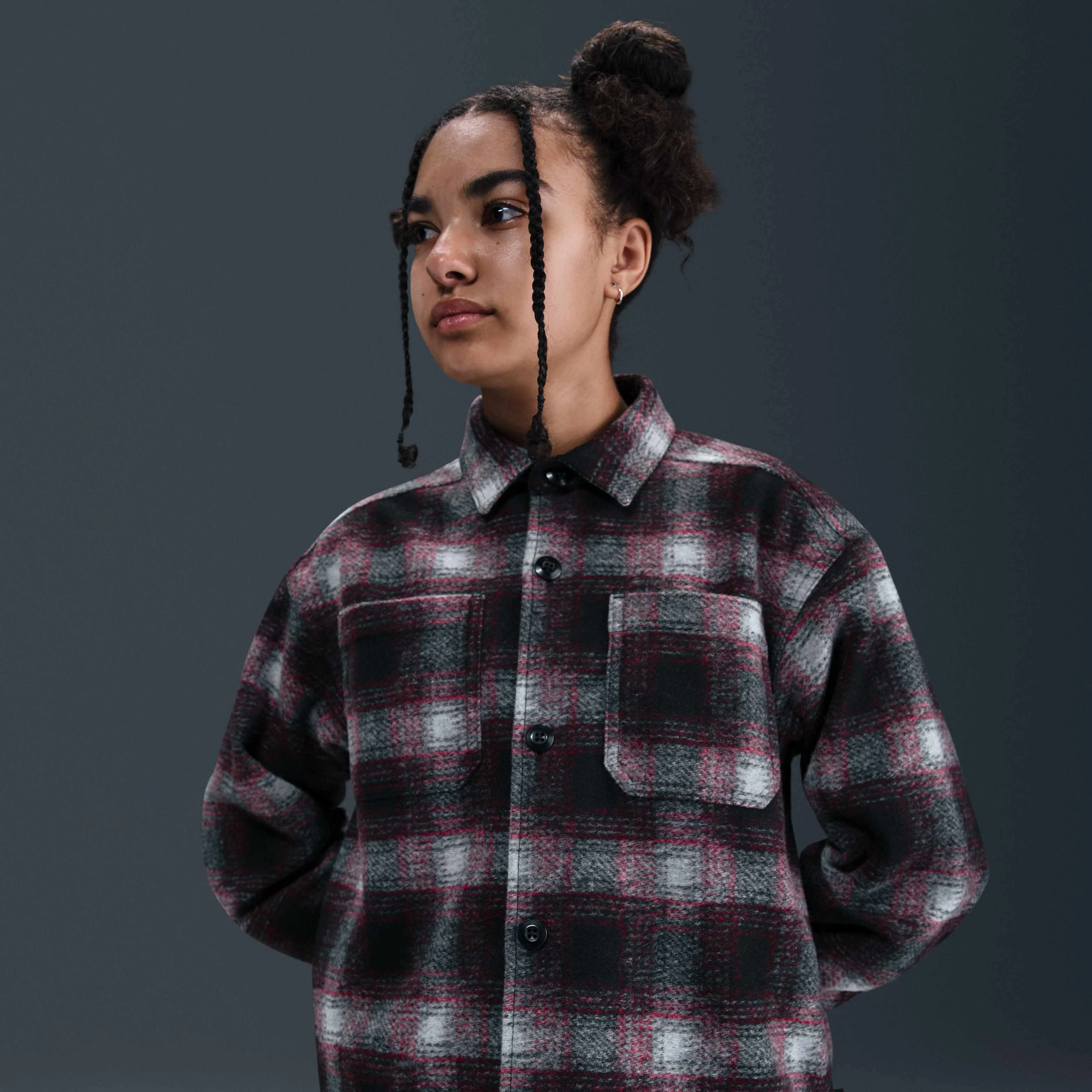 پیراهن آستین بلند دکمه دار بچه گانه Nike SB