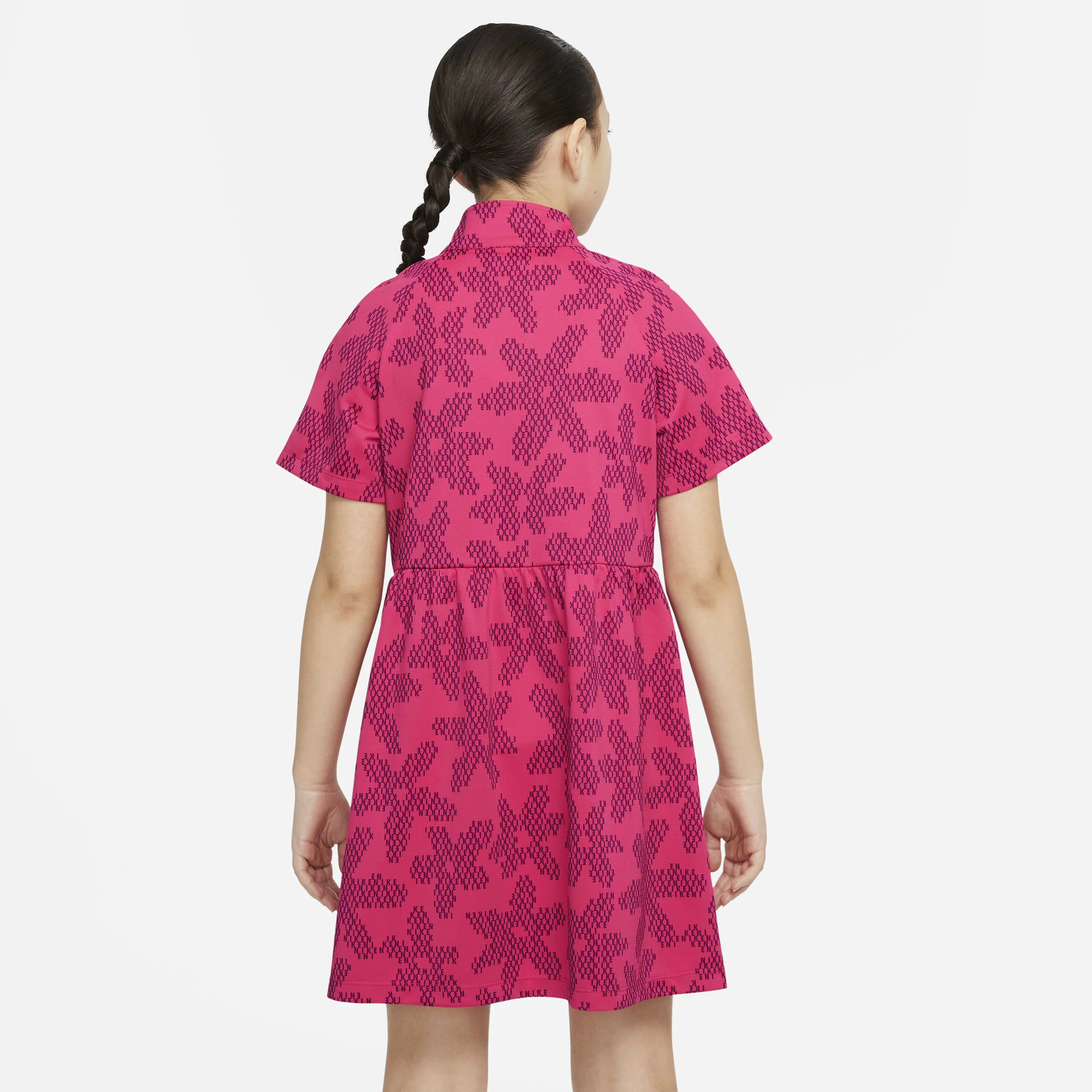 لباس آستین کوتاه طرح‌دار دخترانه نایکی اسپرتس ویر