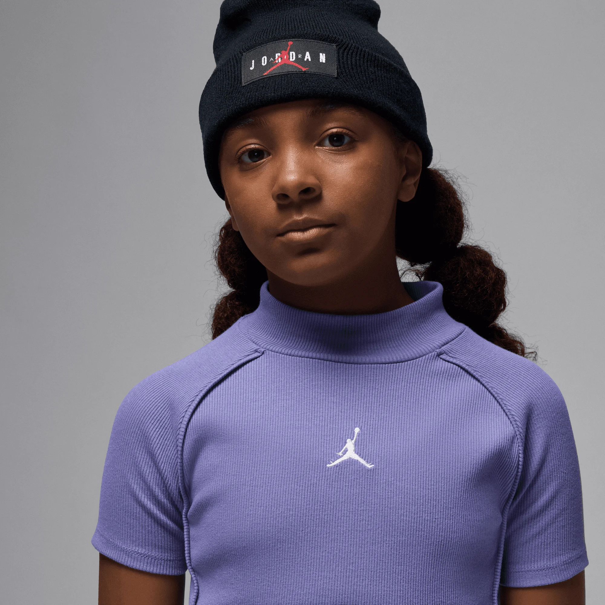 پیراهن یقه ایستاده دنده ای بچه گانه جردن