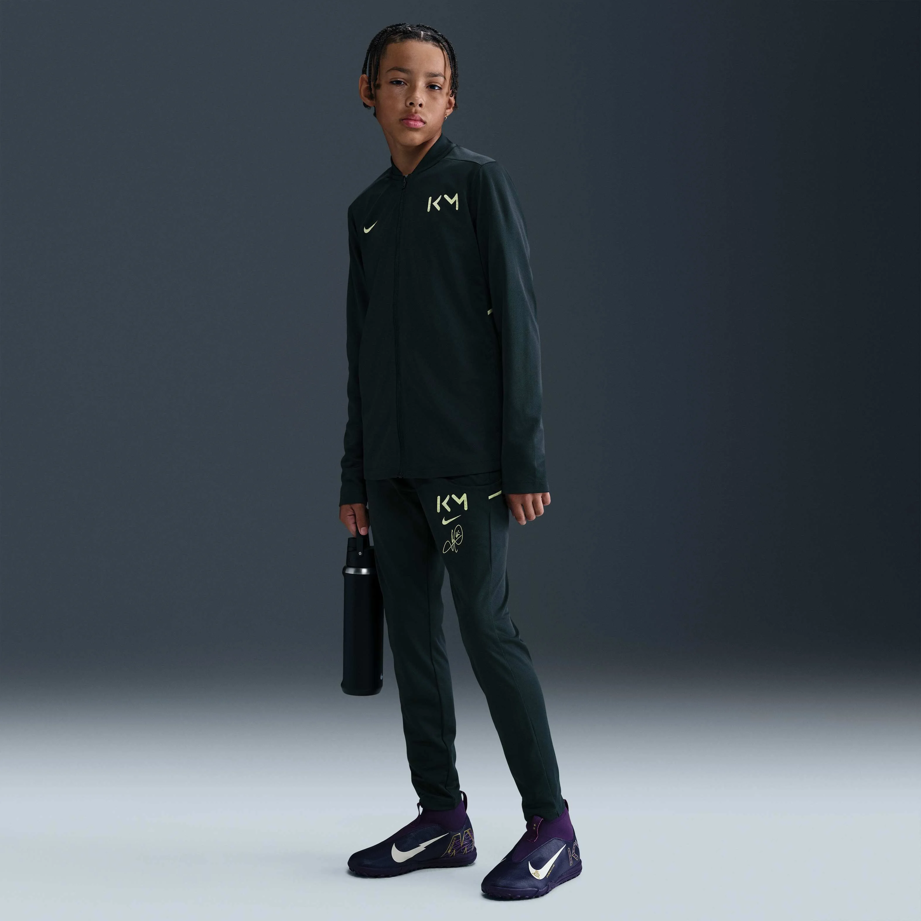 گرمکن ورزشی فوتبال نایکی دری-فیت آکادمی کیلیان امباپه مناسب برای نوجوانان بزرگتر