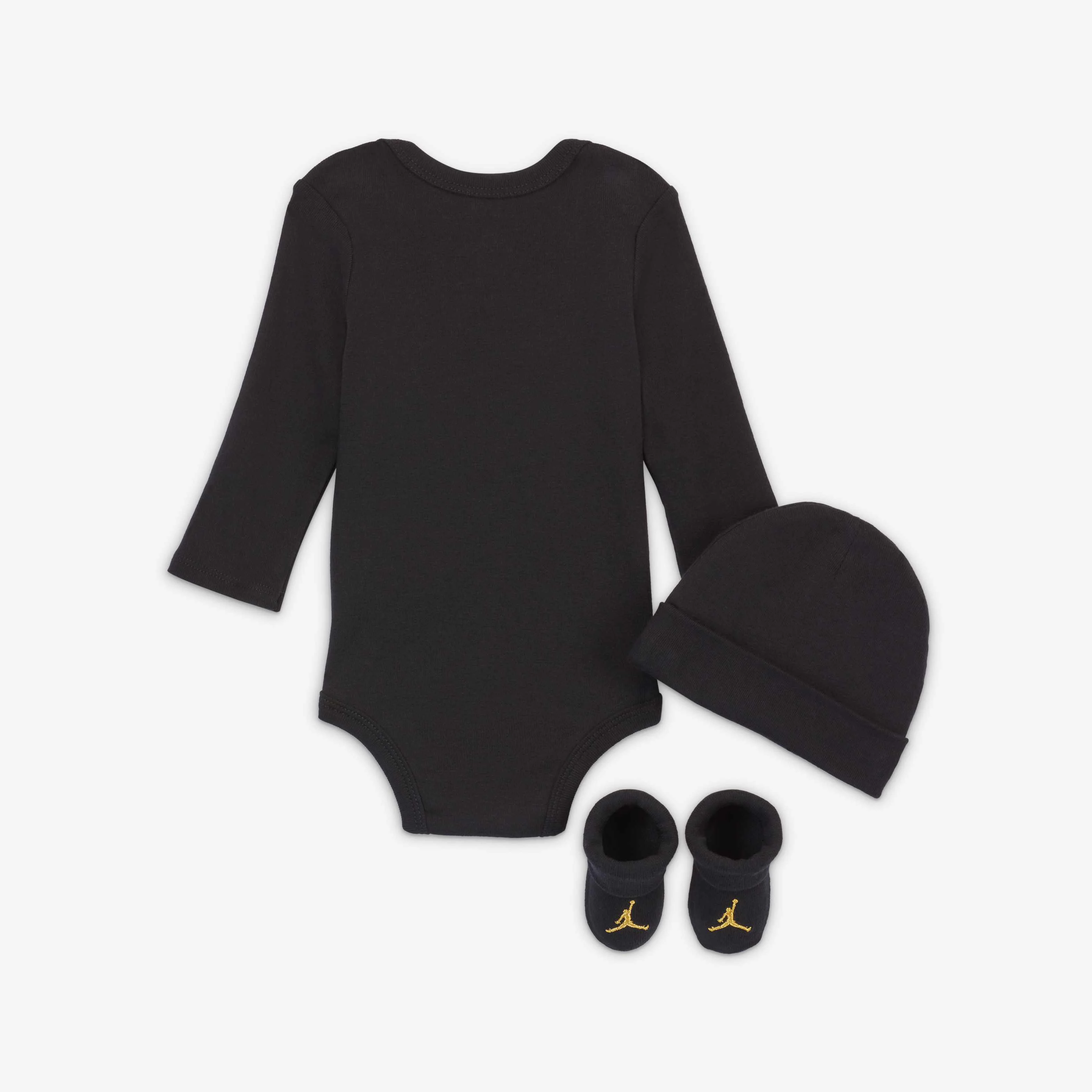 ست ۳ تکه نوزادی جردن (۰-۱۲ ماه) - مشکی/طلایی