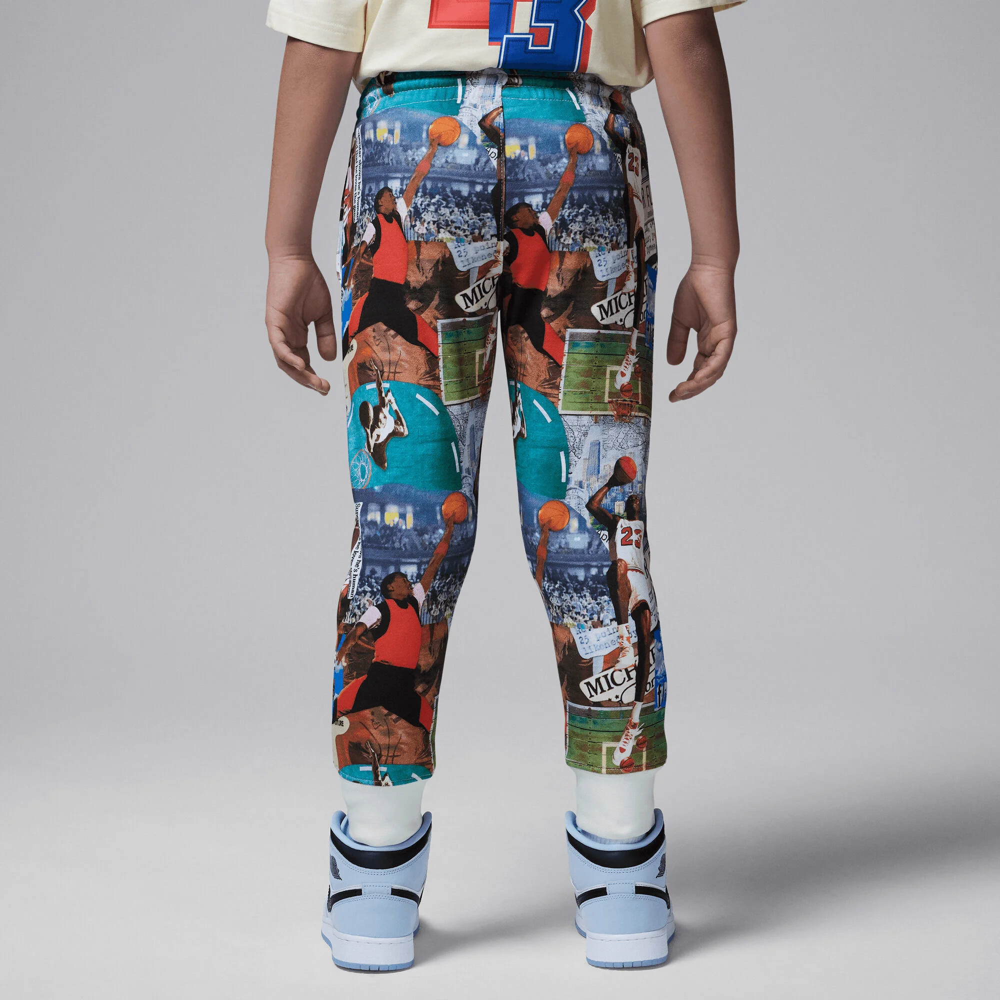 شلوار طرح دار فرنچ تری بروکلین جردن MJ مناسب کودکان