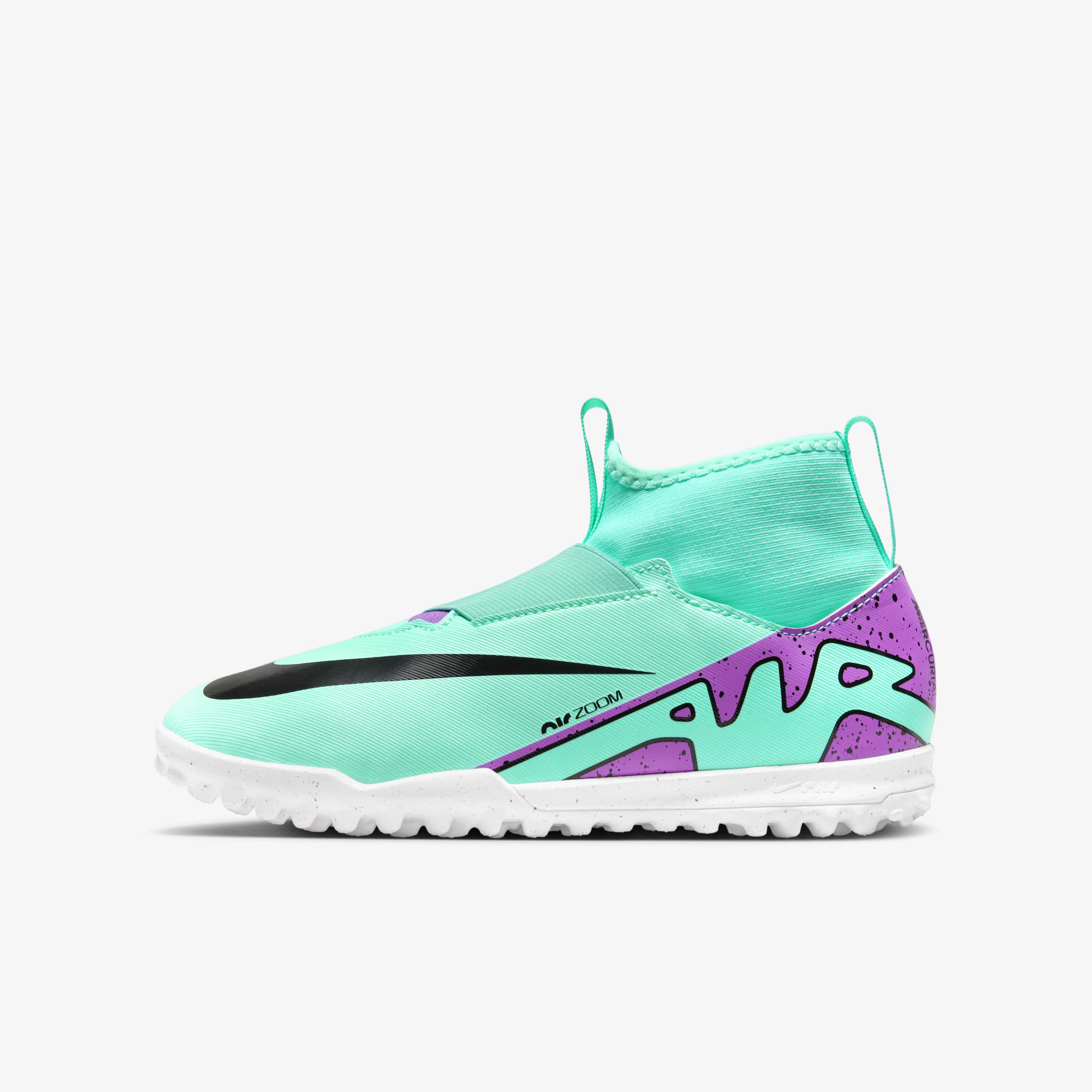 کفش فوتبال چمن مصنوعی ساق بلند نایکی جونیور مرکوریال سوپرفلای 9 آکادمی مناسب کودکان بزرگتر/کوچکتر