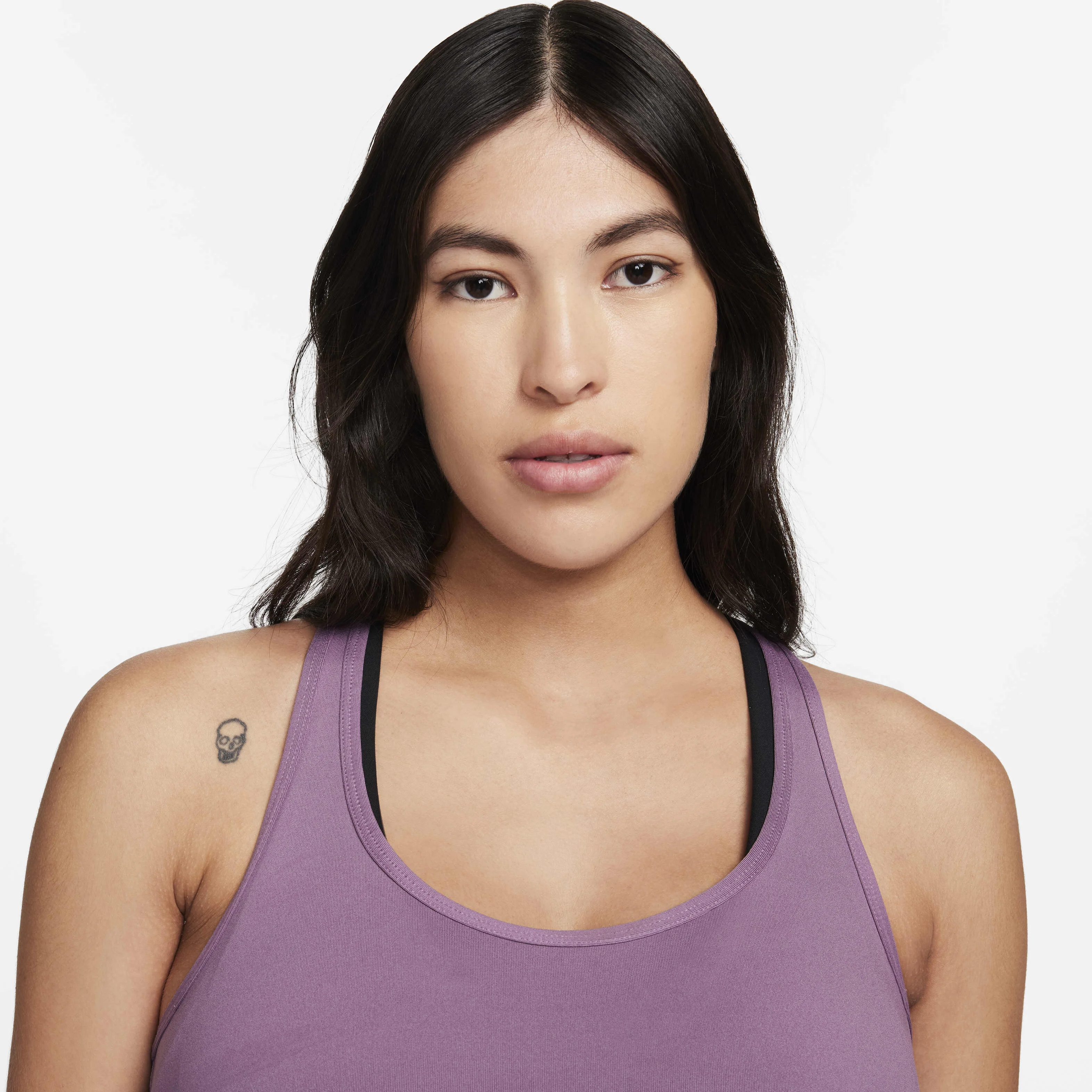 تاپ ورزشی زنانه بارداری نایکی Dri-FIT (M) - رنگ Violet Dust/White