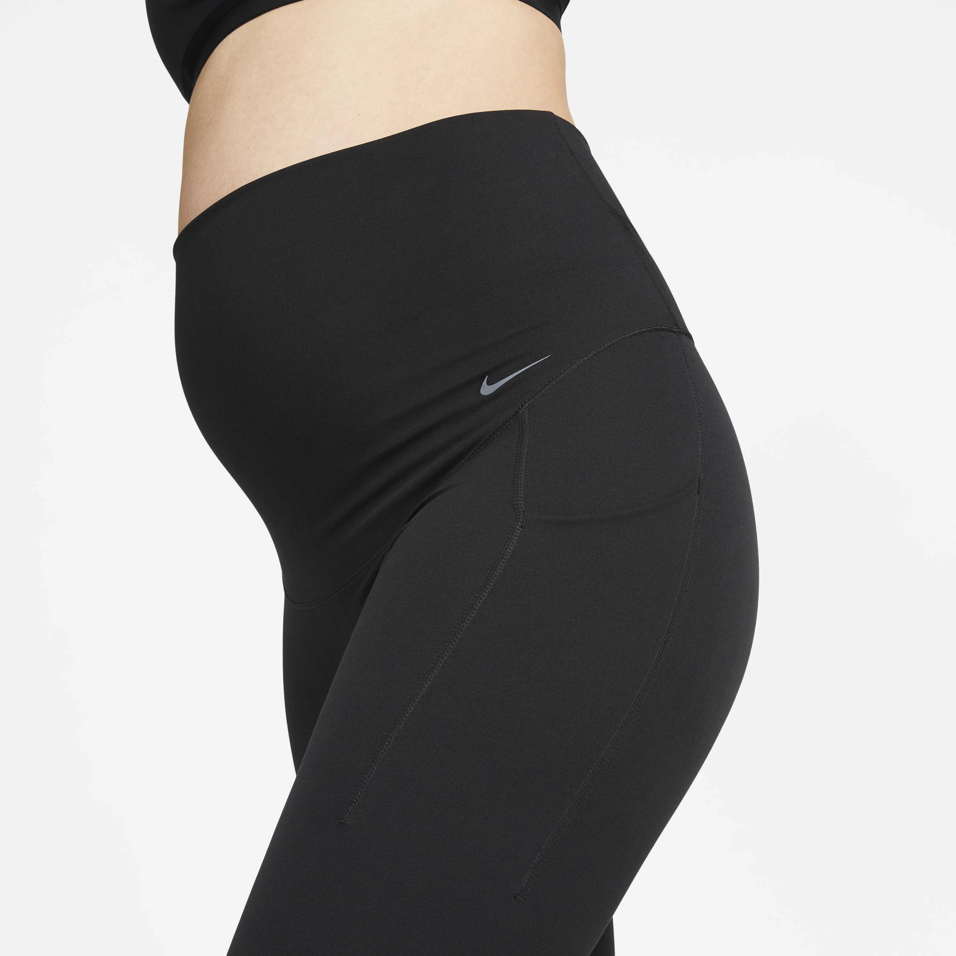 لگینگ زنانه بارداری Nike Zenvy (M) با فاق بلند و قد 7/8 به همراه جیب