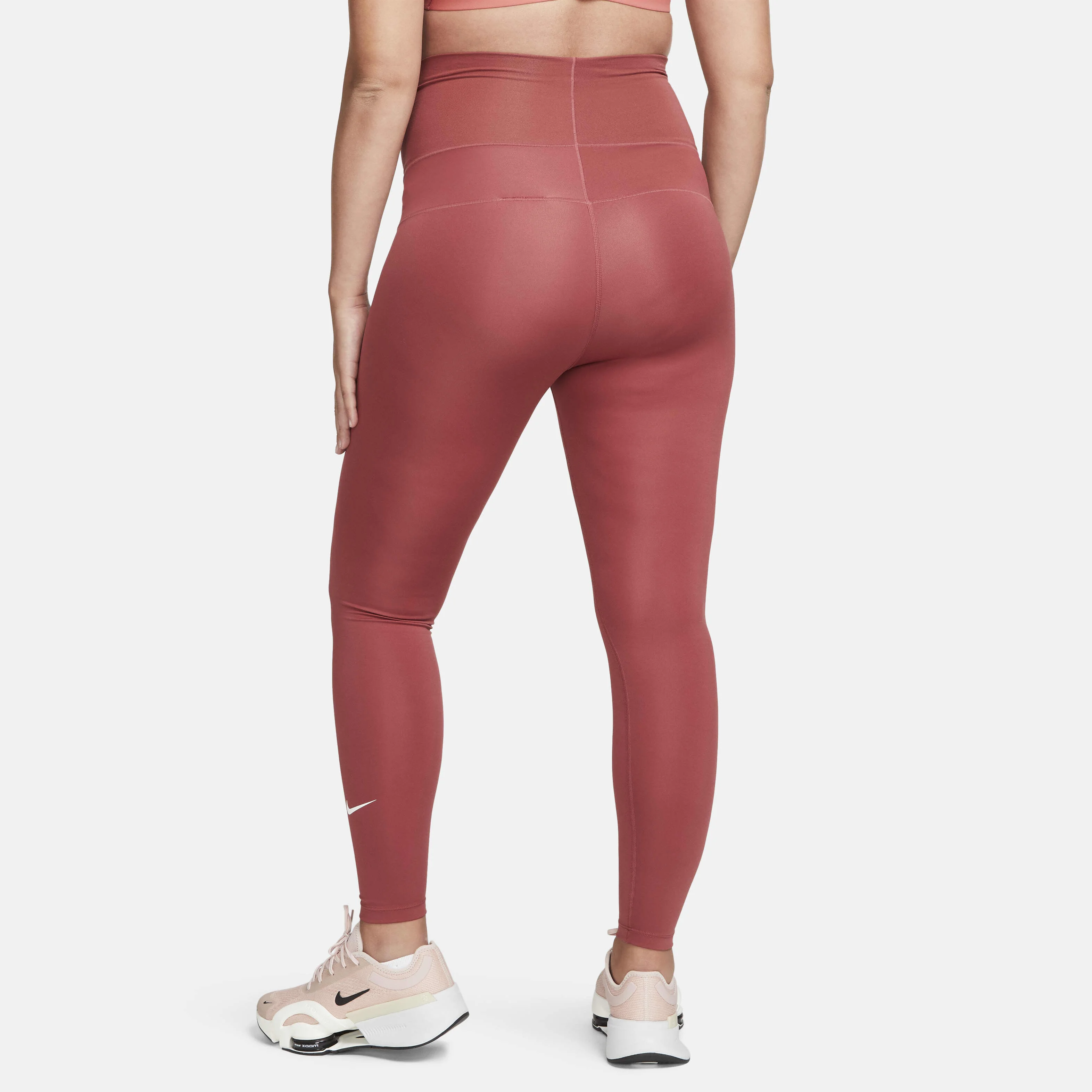 لگینگ زنانه بارداری نایک مدل One (M) با کمر بلند - Cedar/White