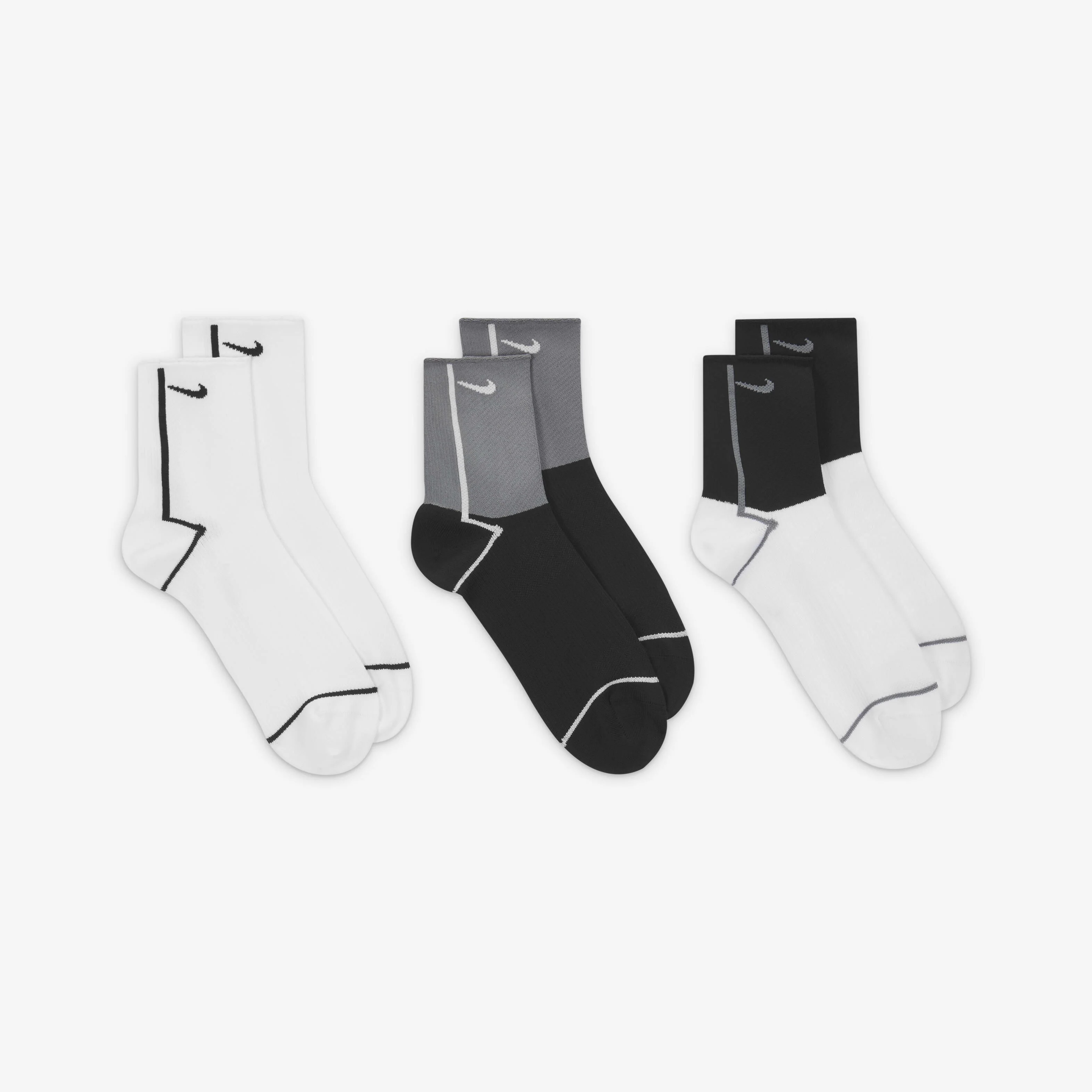 جوراب مچی ورزشی زنانه نایکی Everyday Plus Lightweight (سه جفت)