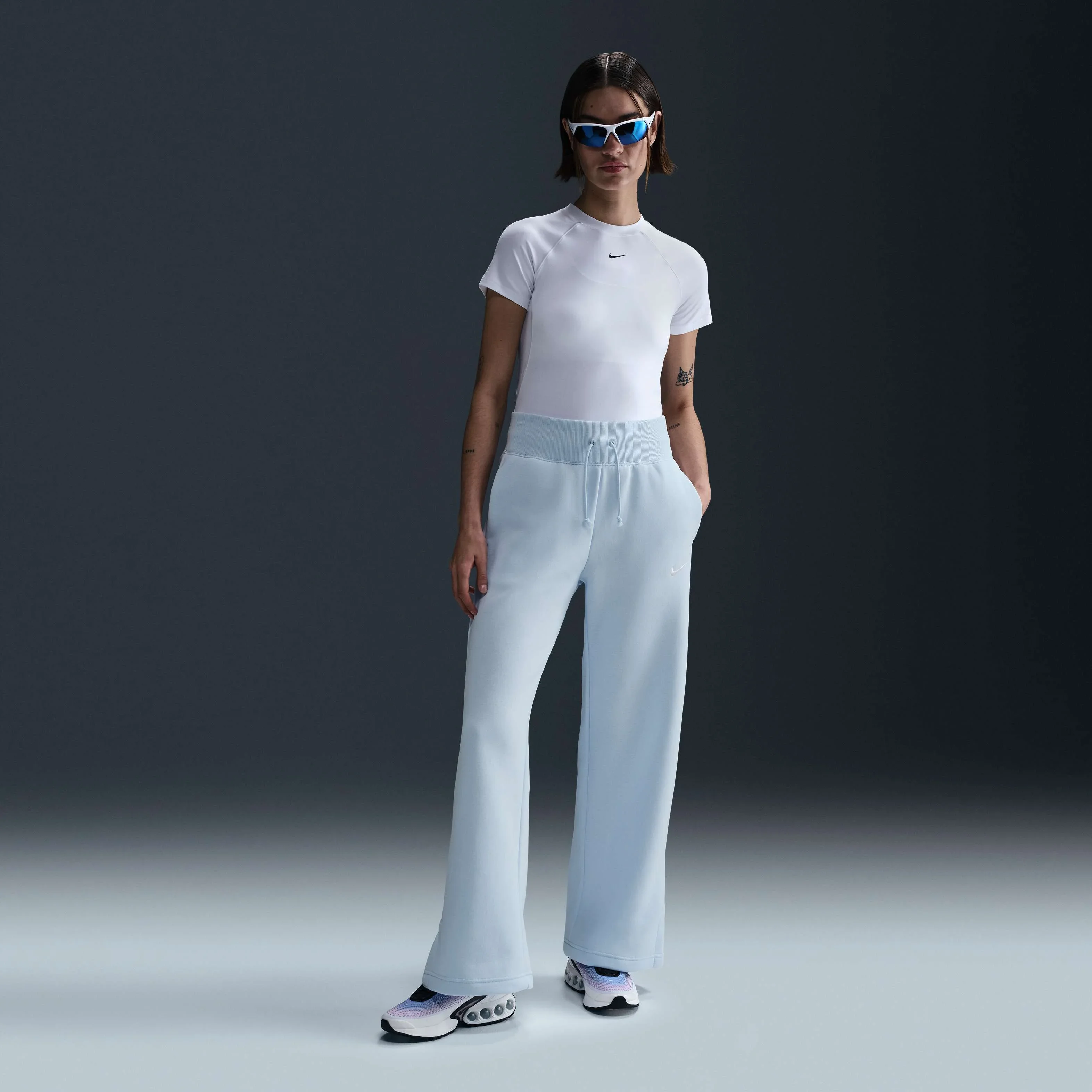 شلوار ورزشی زنانه ساق پهن و کمر بلند Nike Sportswear Phoenix Fleece