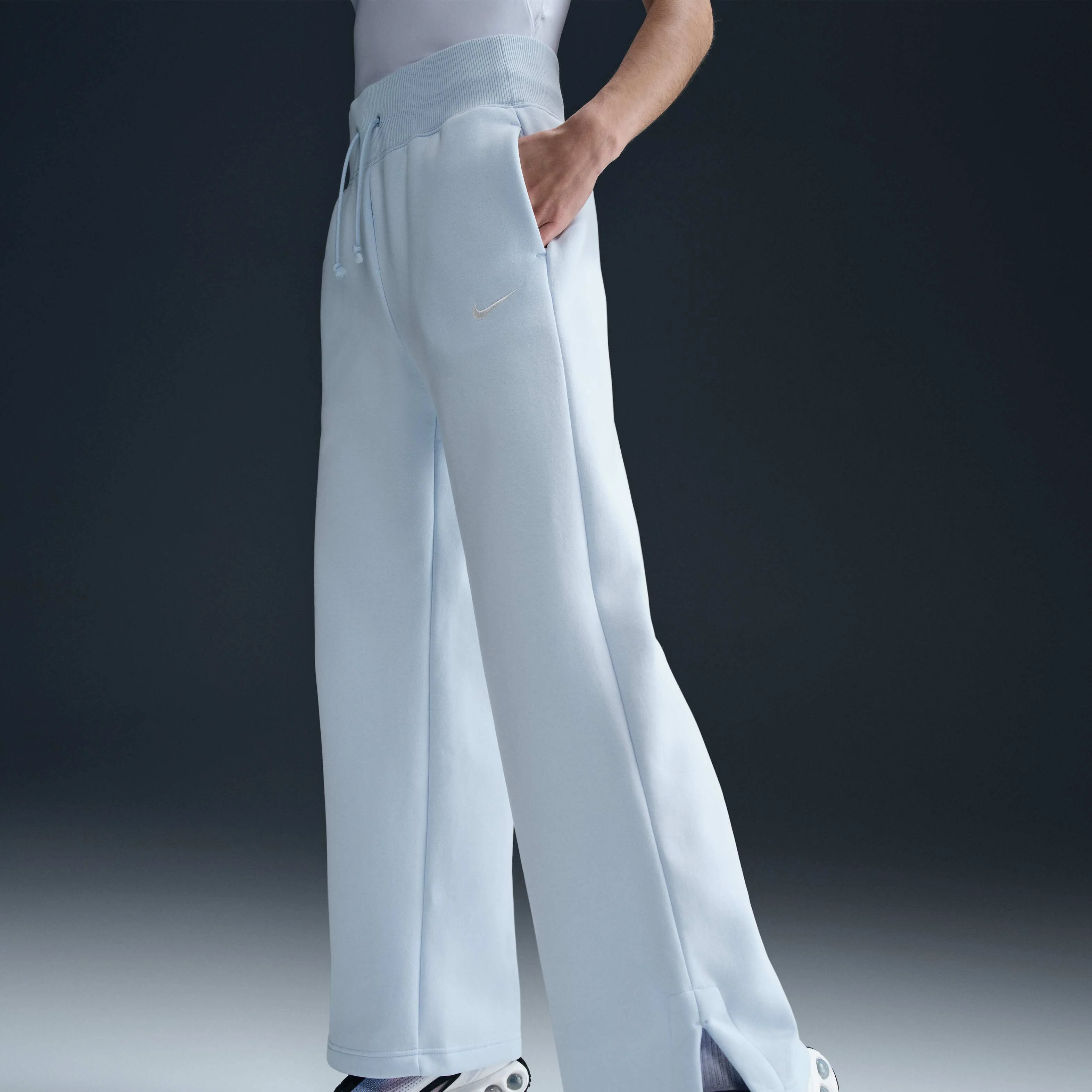 شلوار ورزشی زنانه ساق پهن و کمر بلند Nike Sportswear Phoenix Fleece