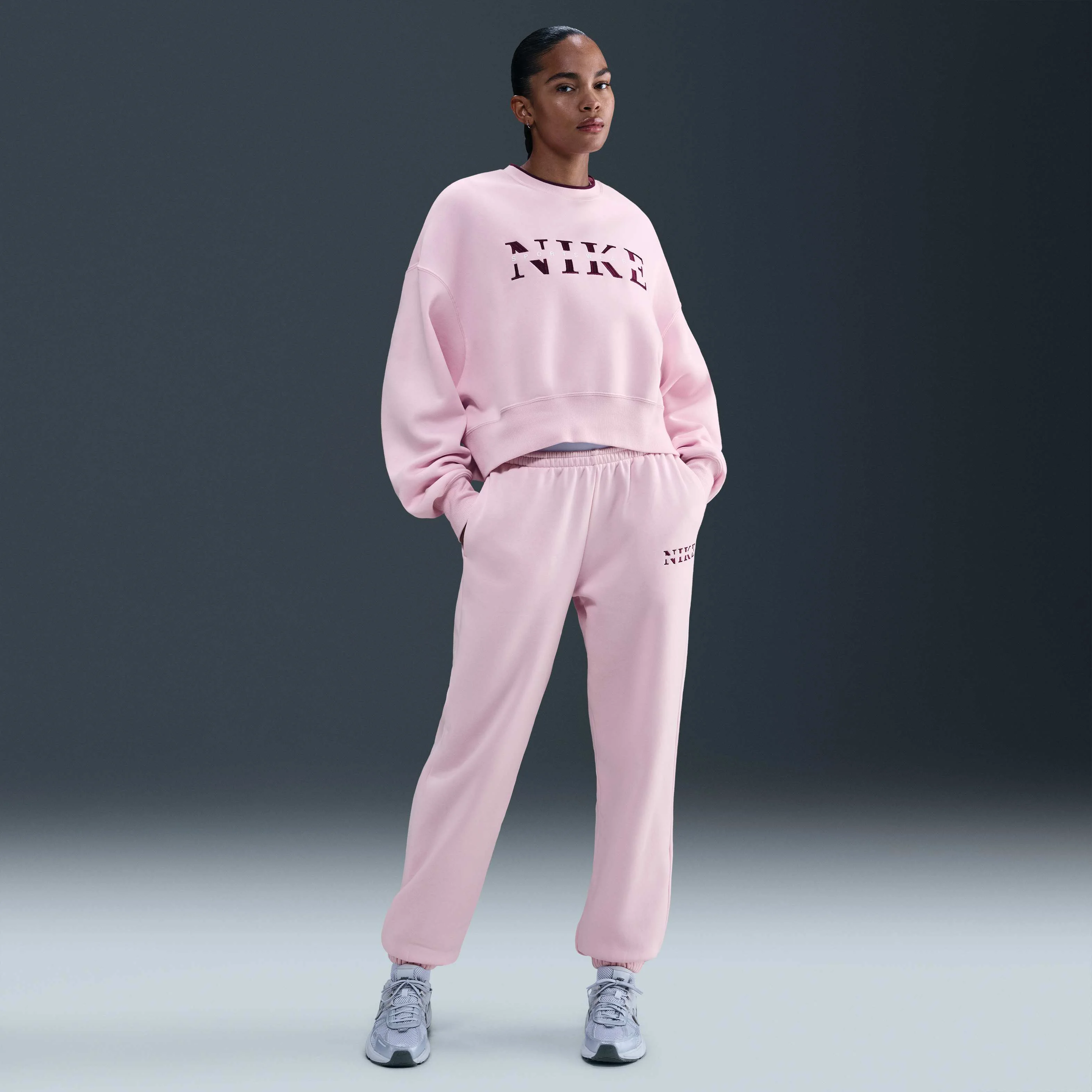 شلوار ورزشی زنانه کمر بلند نایکی اسپرتس ویر فونیکس فلیس شلوار ورزشی زنانه کمر بلند نایکی اسپرتس ویر فونیکس فلیس