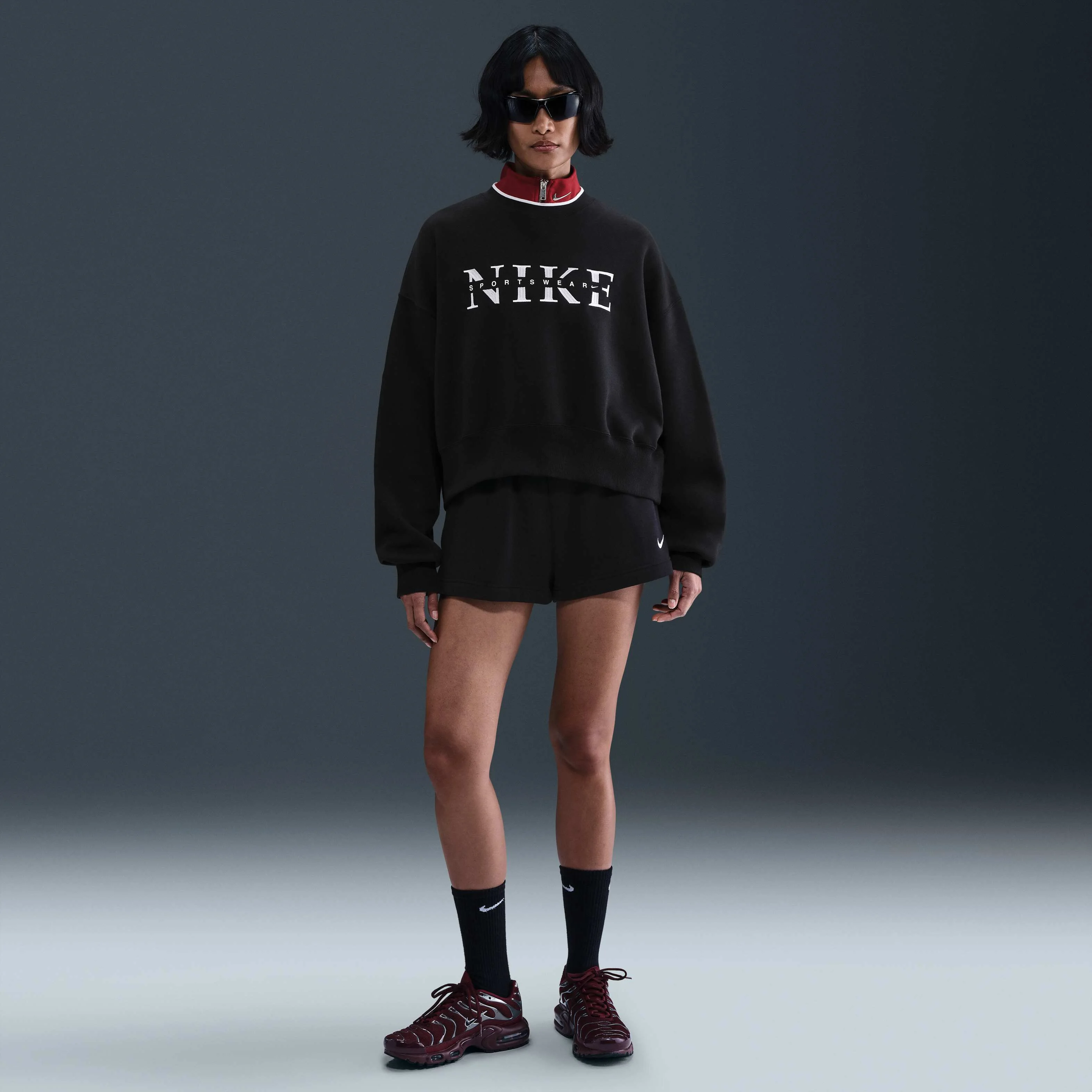 سویشرت زنانه یقه گرد Nike Sportswear Phoenix Fleece