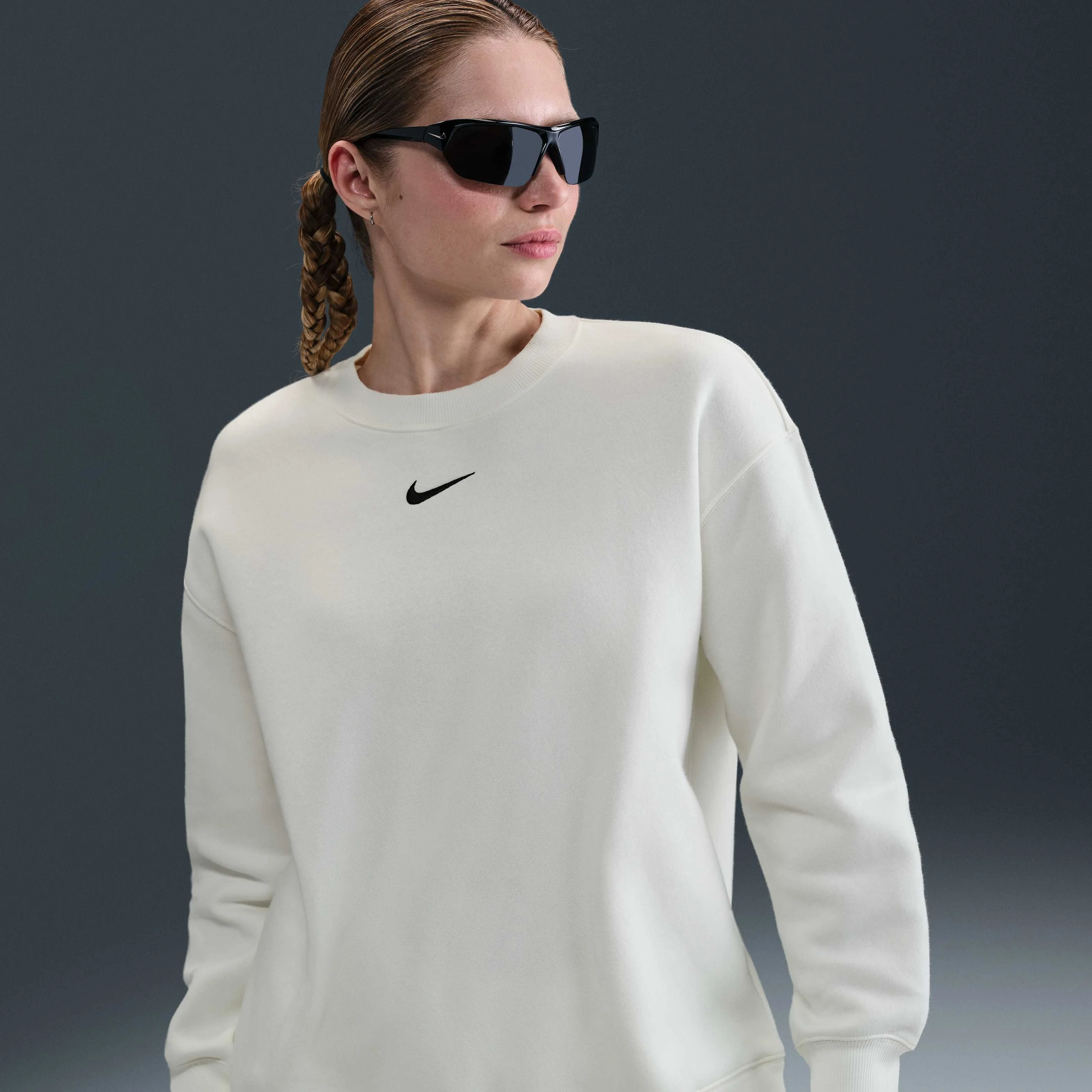 سویشرت زنانه یقه گرد Nike Sportswear Phoenix Fleece