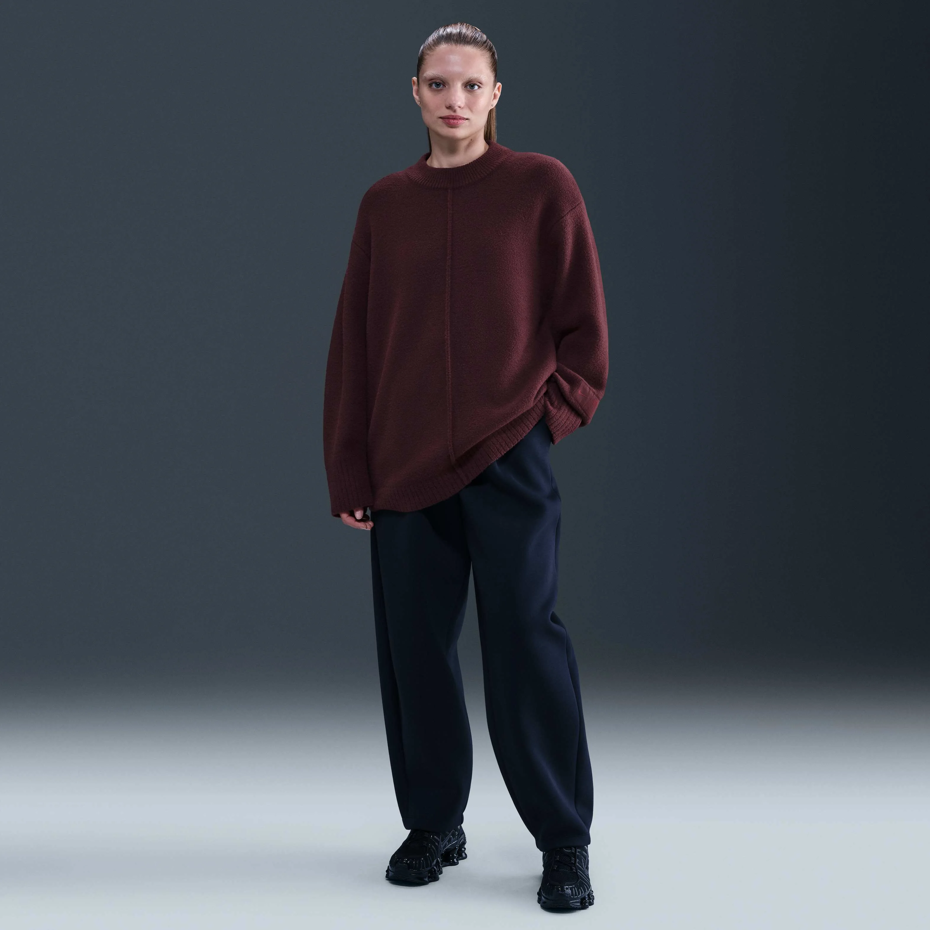 پلیور زنانه یقه گرد نایک اسپرتس ویر