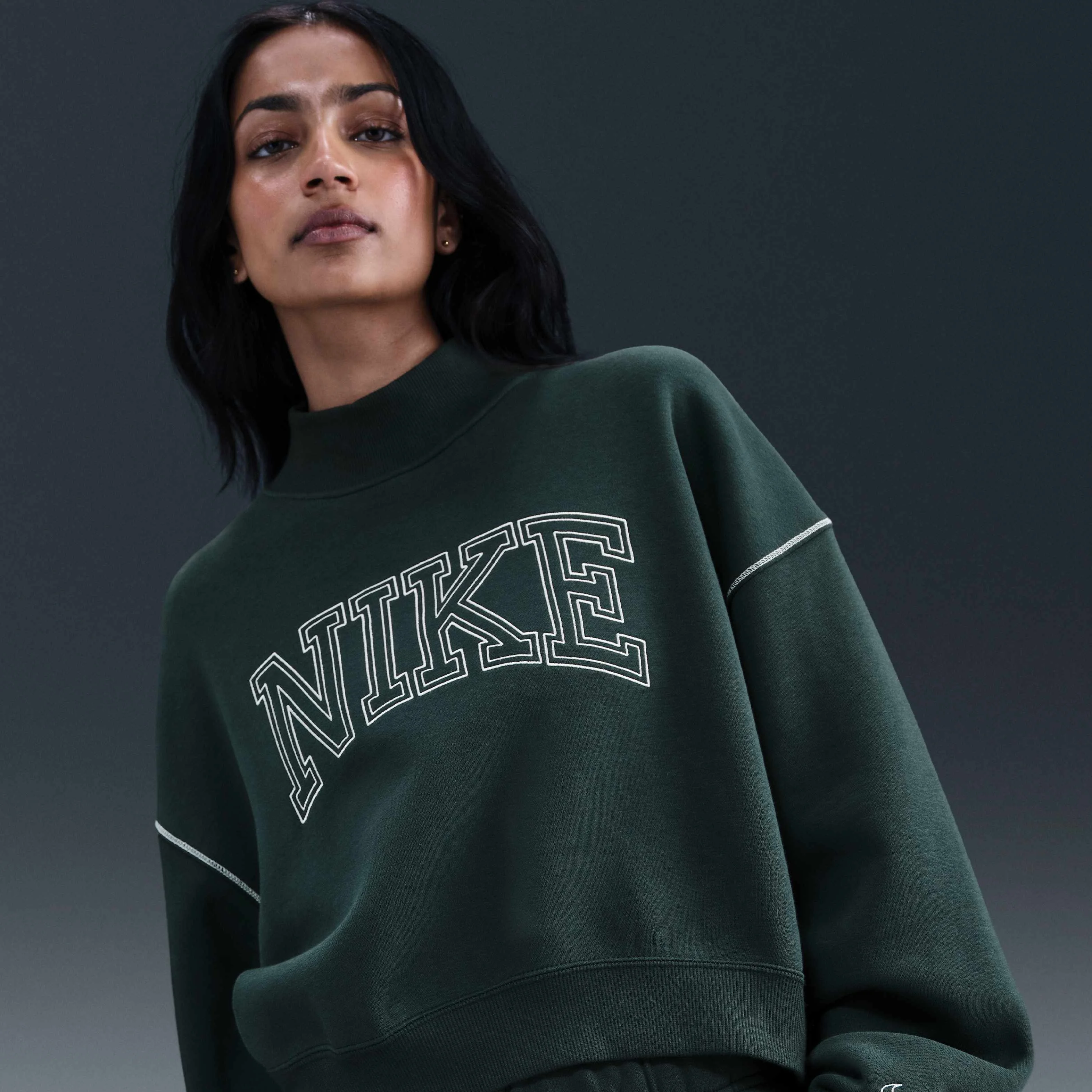 سویشرت یقه اسکی زنانه Nike Sportswear Phoenix Fleece