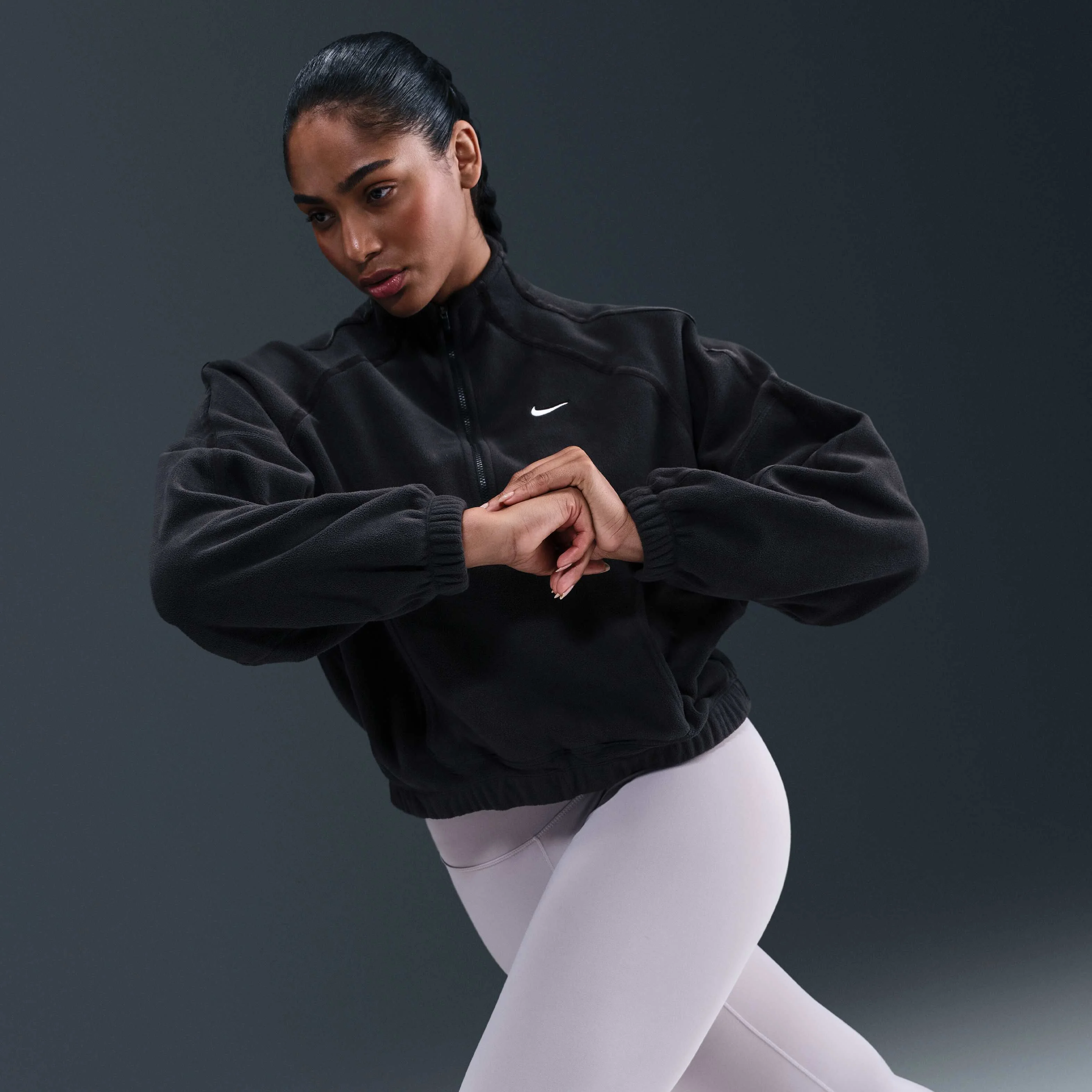 نیم تنه زیپدار زنانه Nike One Therma-FIT نیم تنه زیپدار زنانه Nike One Therma-FIT