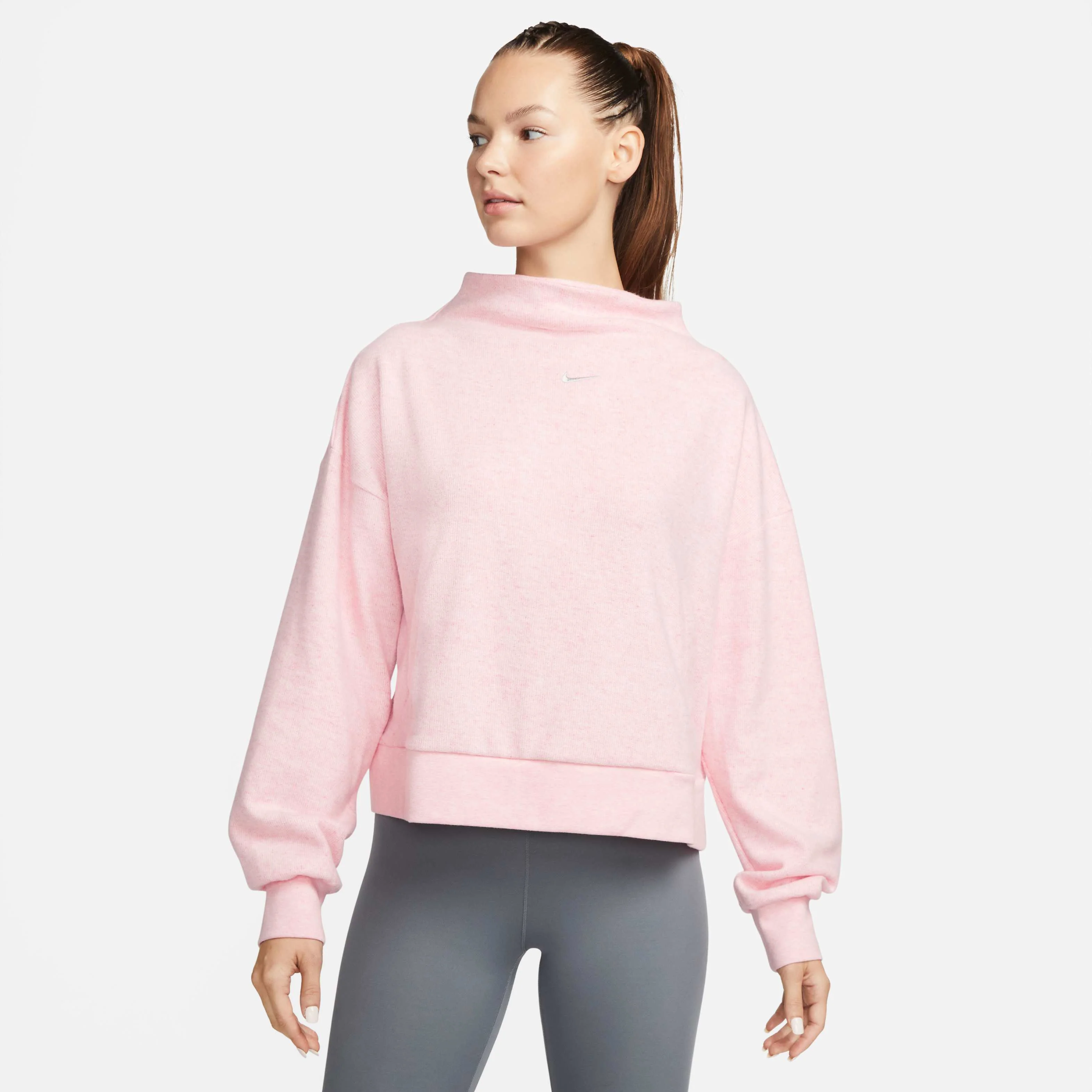 تاپ تمرینی زنانه یقه اسکی Nike Therma-FIT