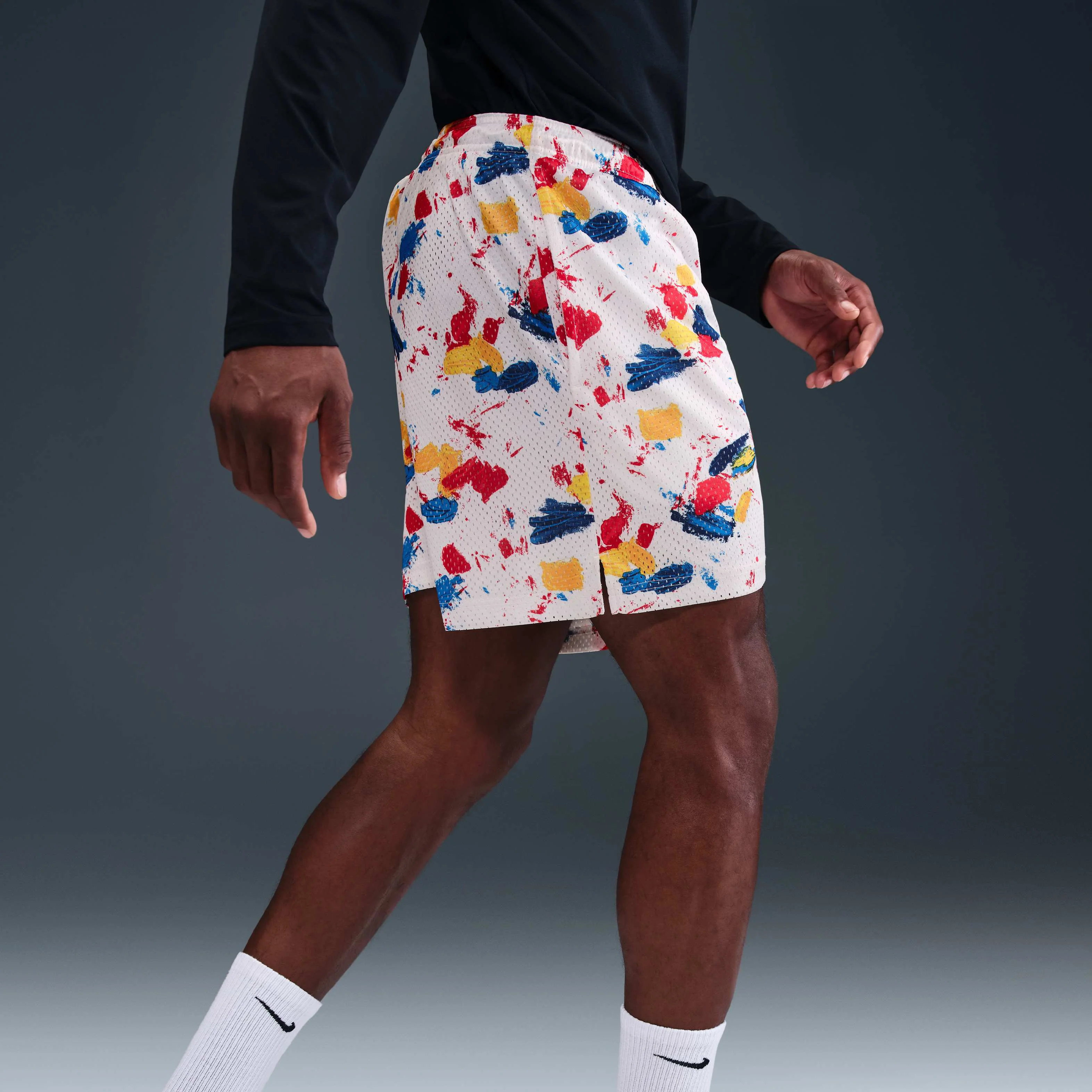 شورت ورزشی مردانه نایکی Dri-FIT با طول تقریبی 12.5 سانتی متر، مناسب تمرین بسکتبال