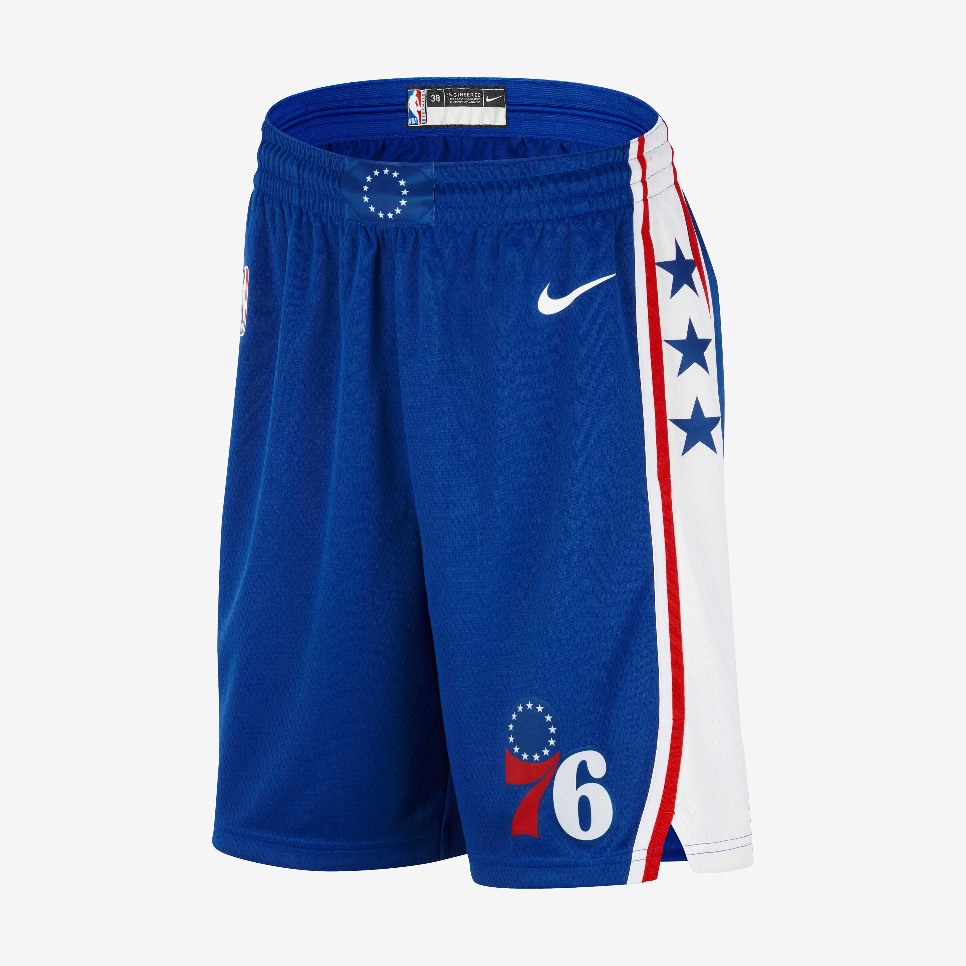 شورت مردانه نایکی Dri-FIT NBA Swingman فیلادلفیا سونتی سیکسرز Icon Edition