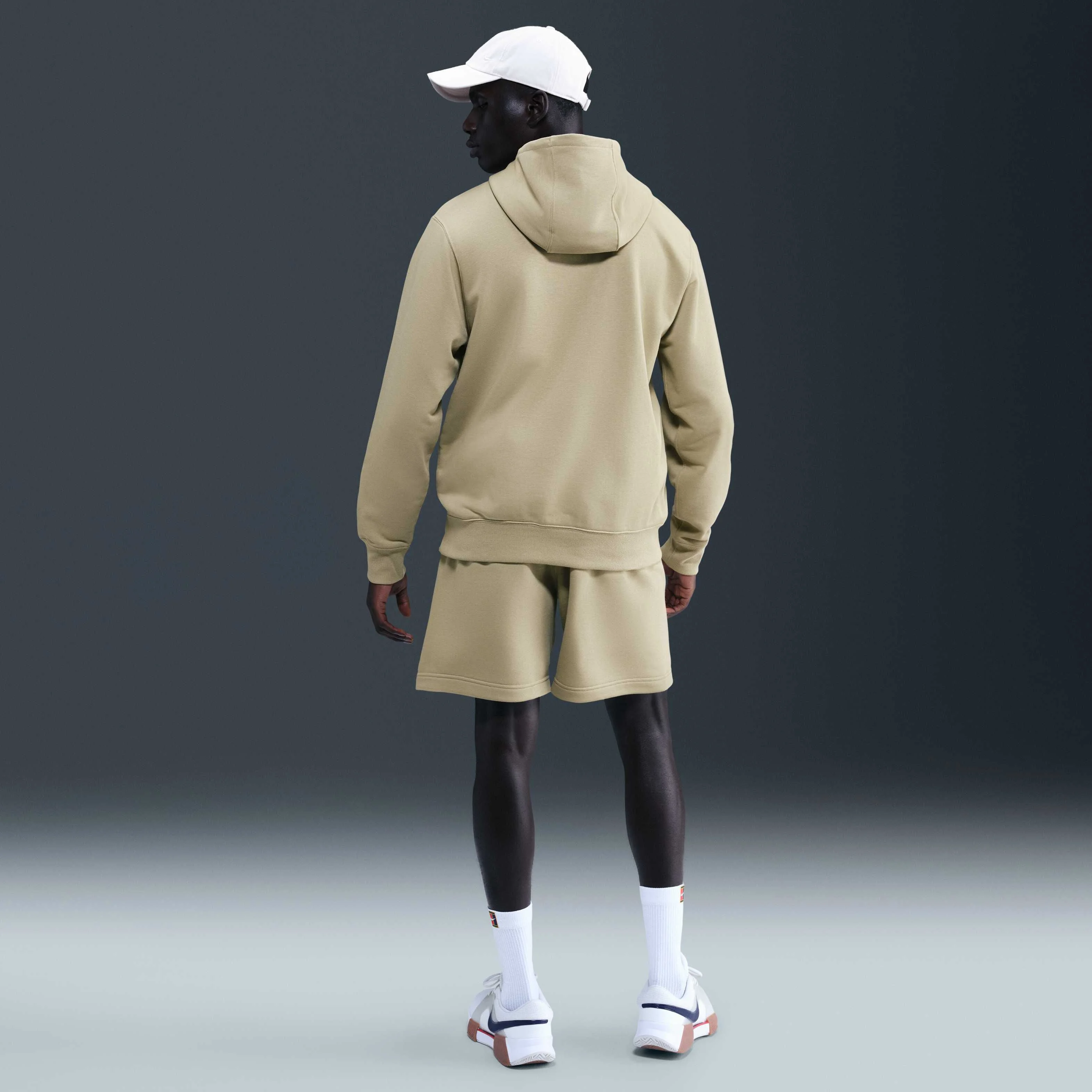 شورت ورزشی مردانه نایکی کورت هریتج Dri-FIT از جنس پشم گوسفند (فلیس) - زیتونی خنثی