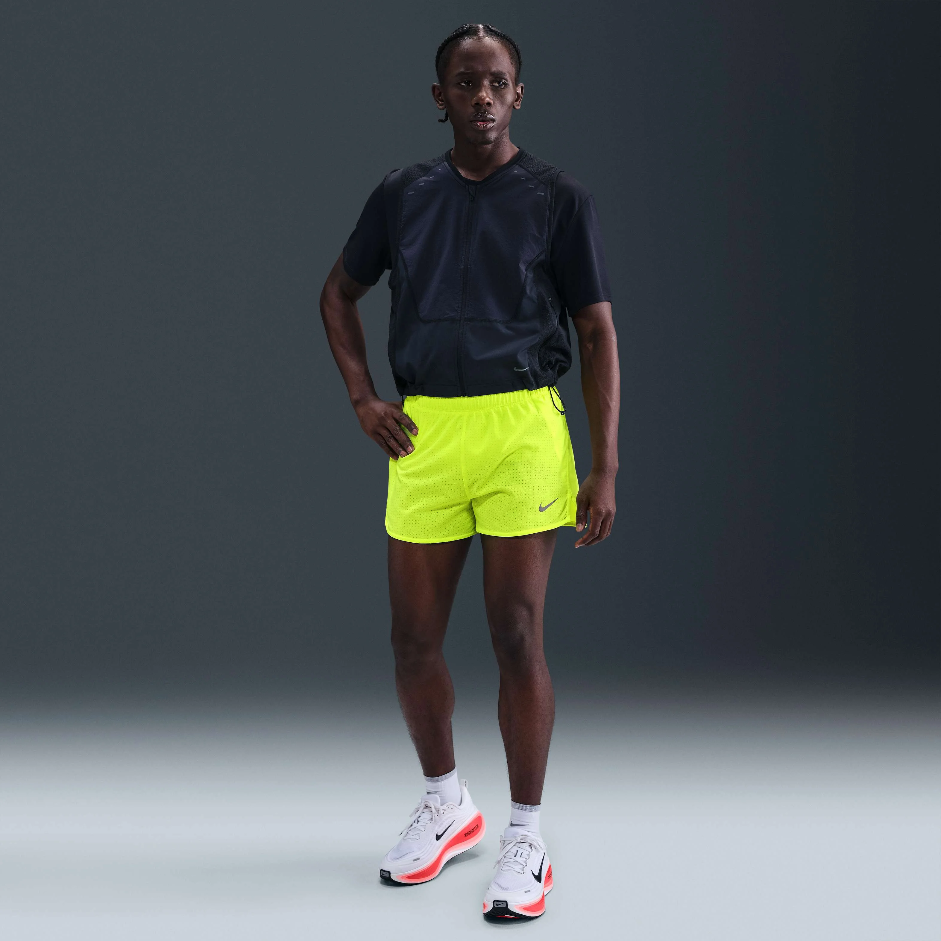 شورت ورزشی مردانه نایکی فست Dri-FIT با طول تقریبی ۸ سانتی متر