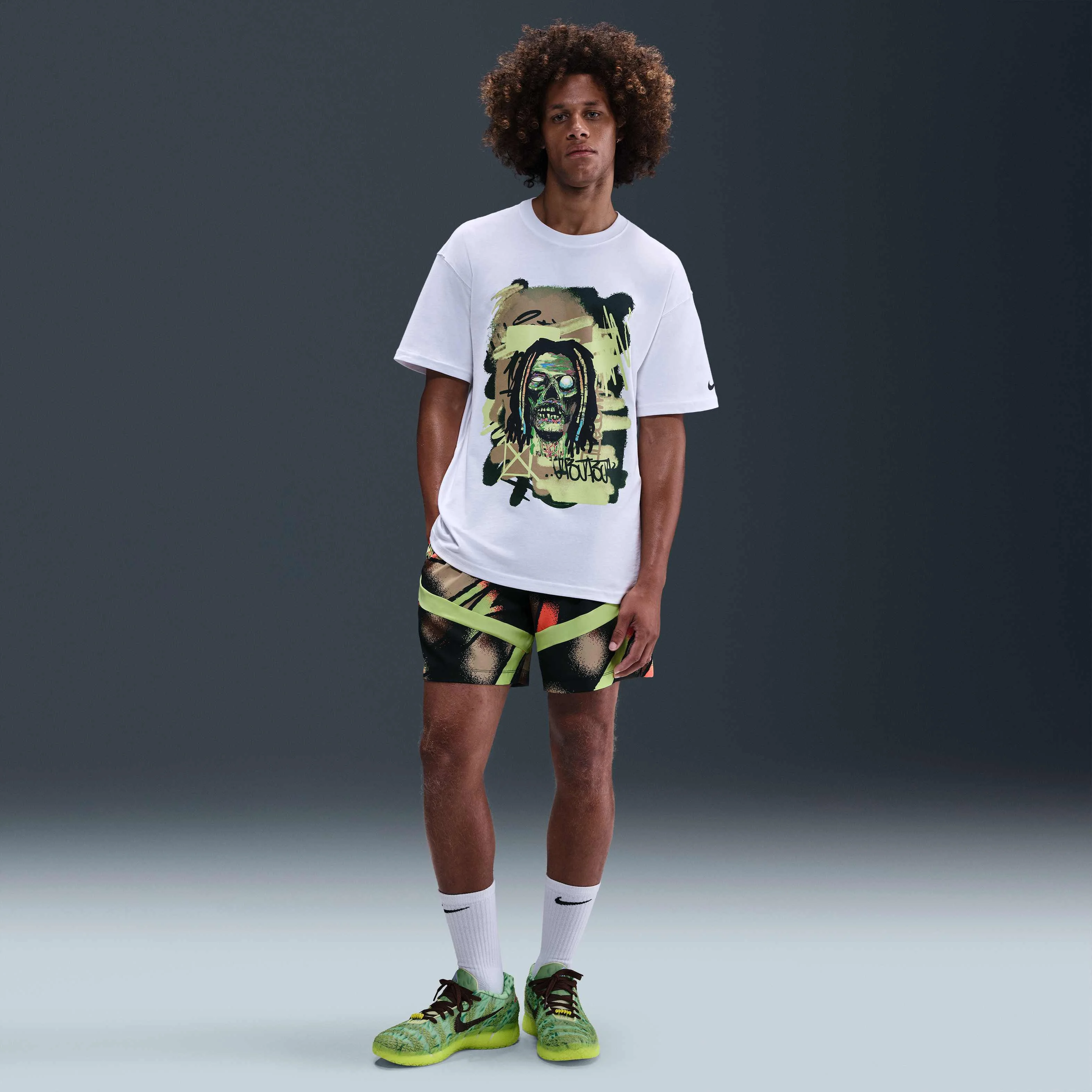 شلوارک بسکتبال مردانه JA Dri-FIT با طول تقریبی 15 سانتی متر