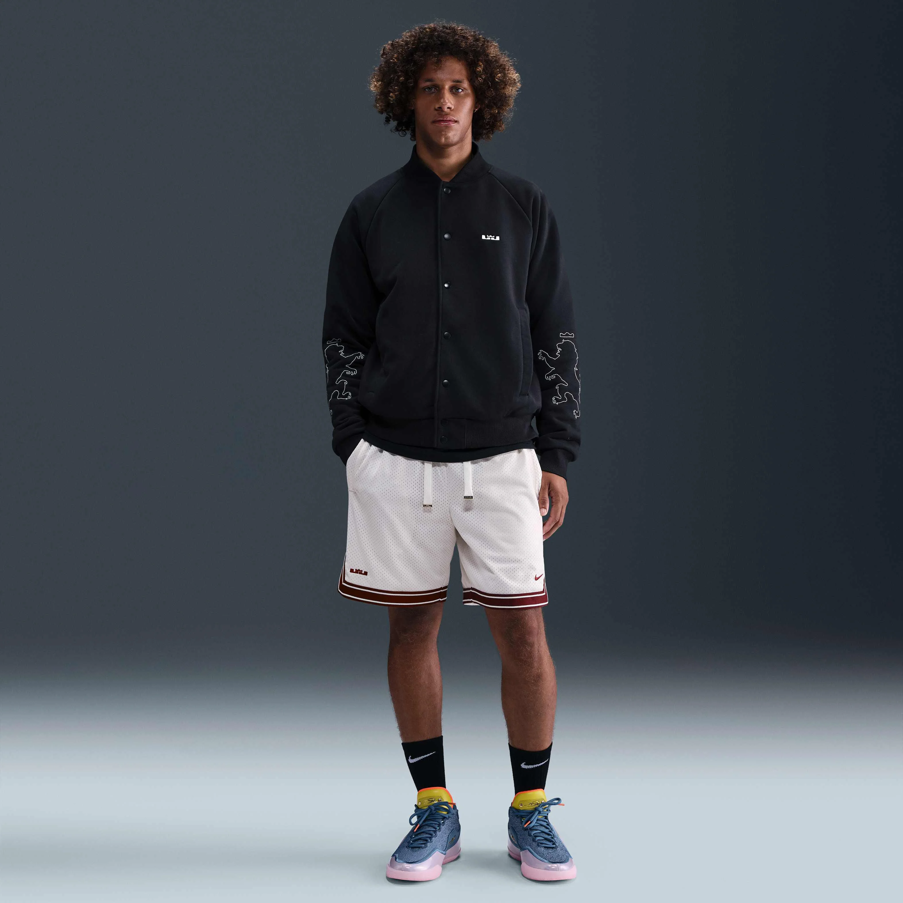 شلوارک بسکتبال مردانه لبرون، سایز تقریبی 20 سانتی متر