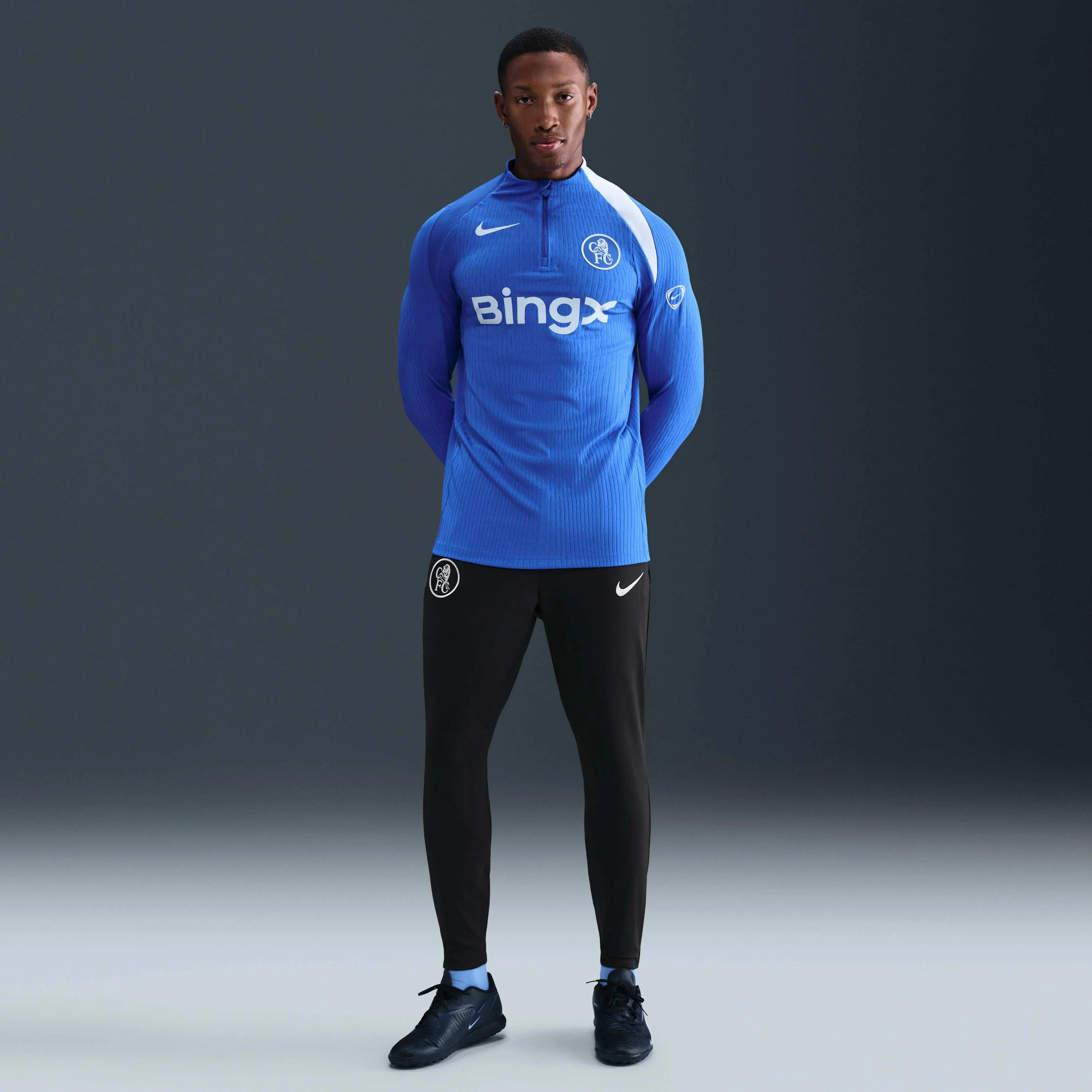 شلوار بافتنی مردانه نایکی درای-فیت چلسی اف.سی. استرایک تِرد توتال 90 مناسب فوتبال