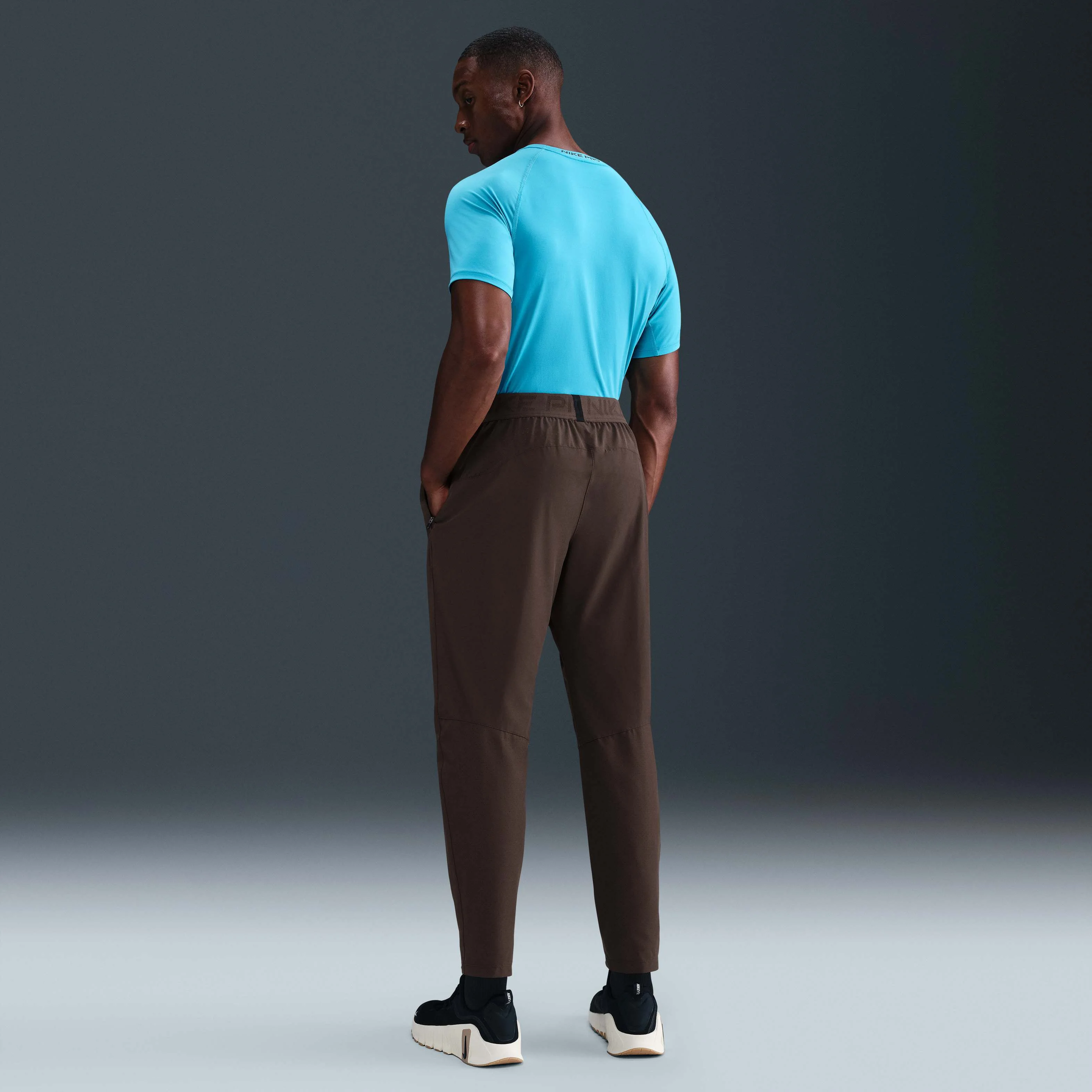 شلوار ورزشی مردانه نایکی پرو با فناوری Dri-FIT - قهوه ای باروک/مشکی