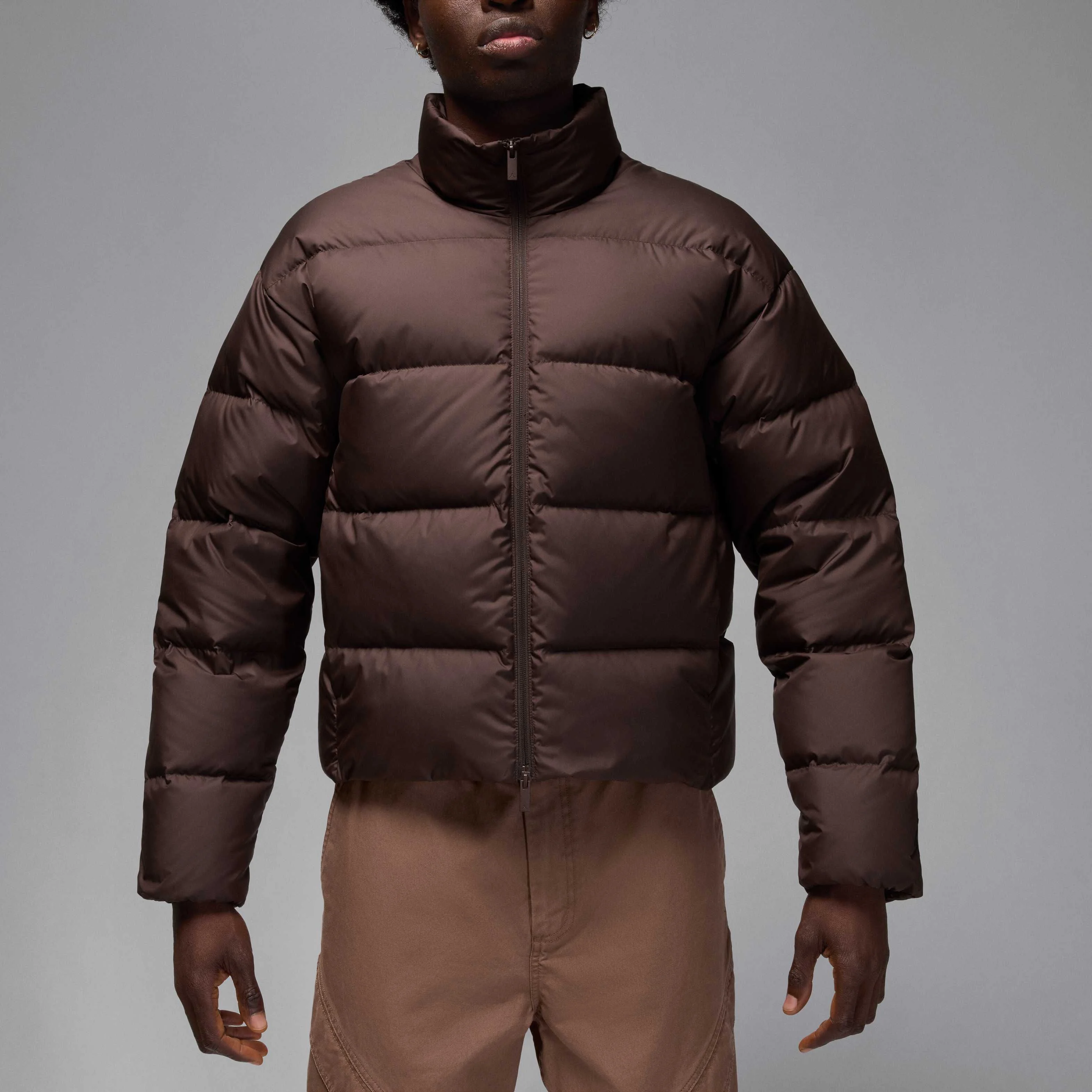 کاپشن پافر مردانه جردن Flight، قهوه ای باروک/مشکی