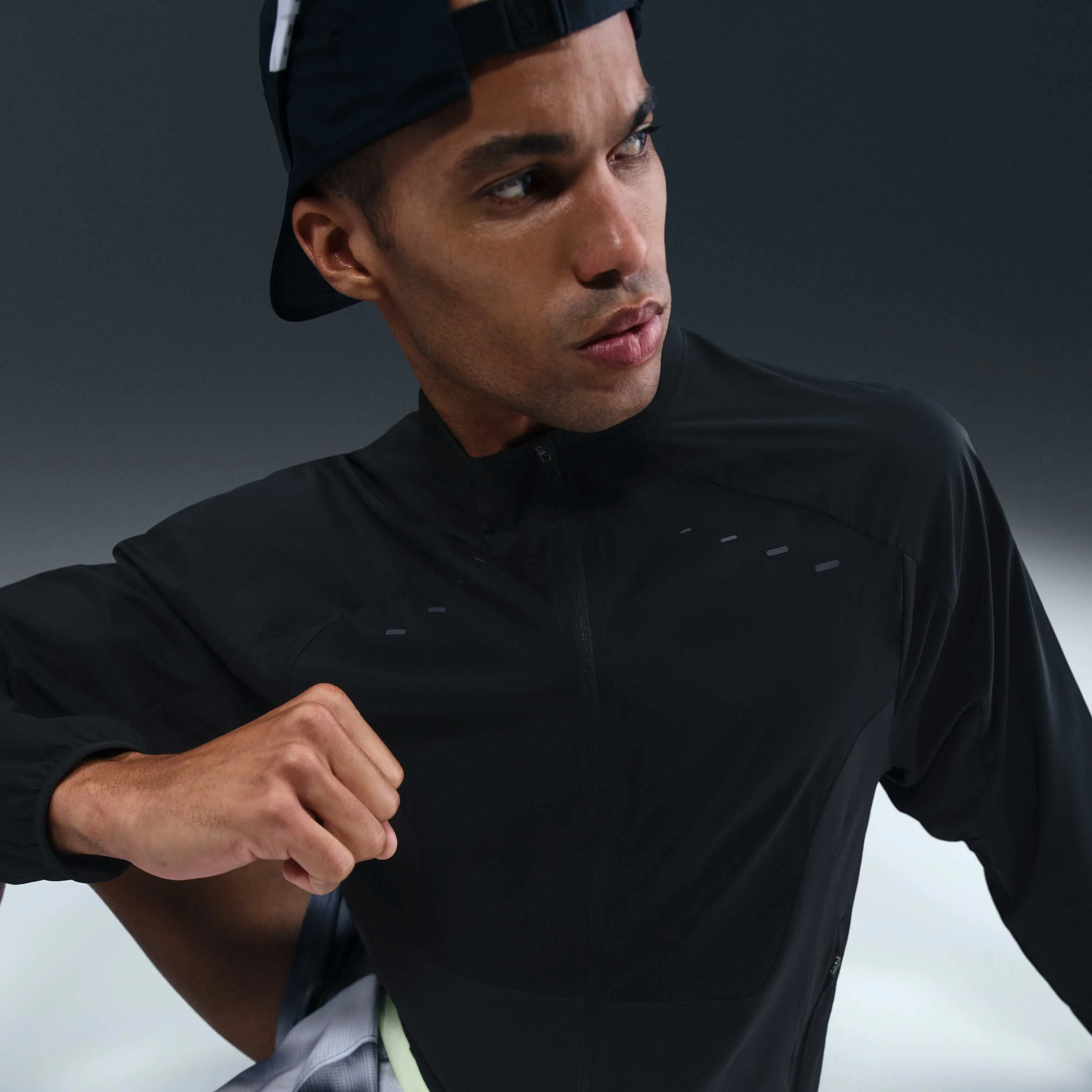 ژاکت ورزشی سبک وزن مردانه نایک ران - مشکی