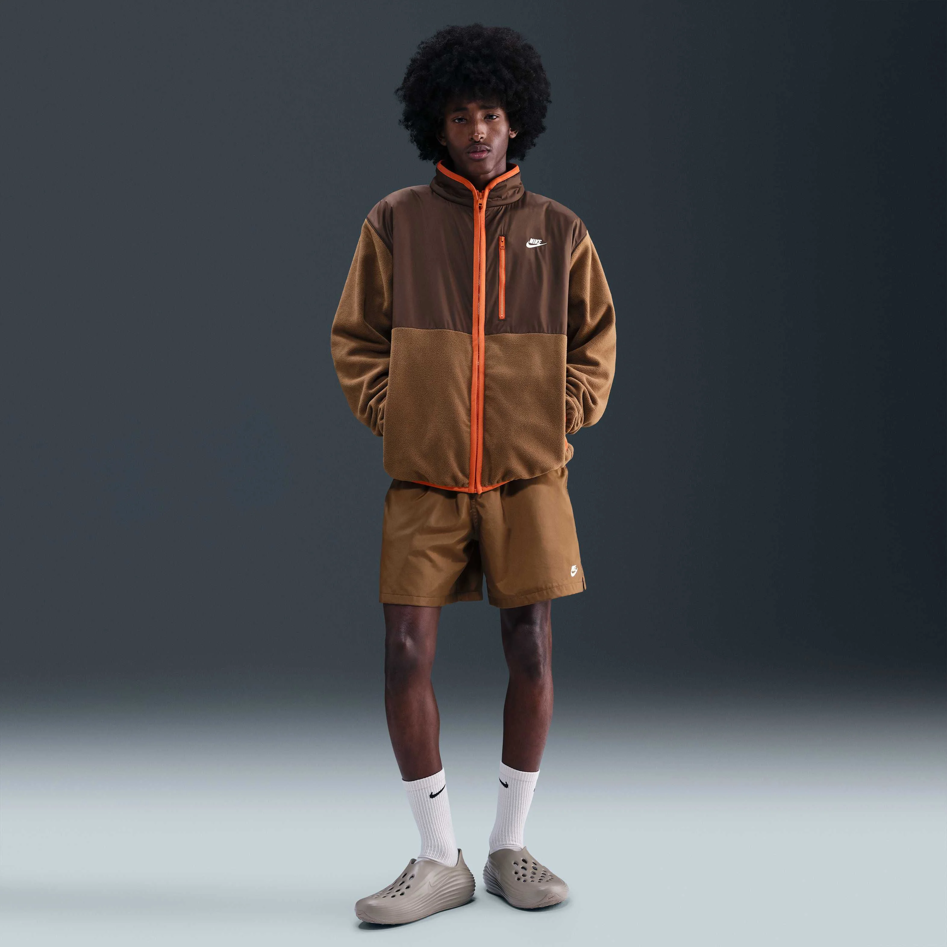 ژاکت زیپ‌دار مردانه نایکی اسپرتسویر کلوپ مناسب زمستان