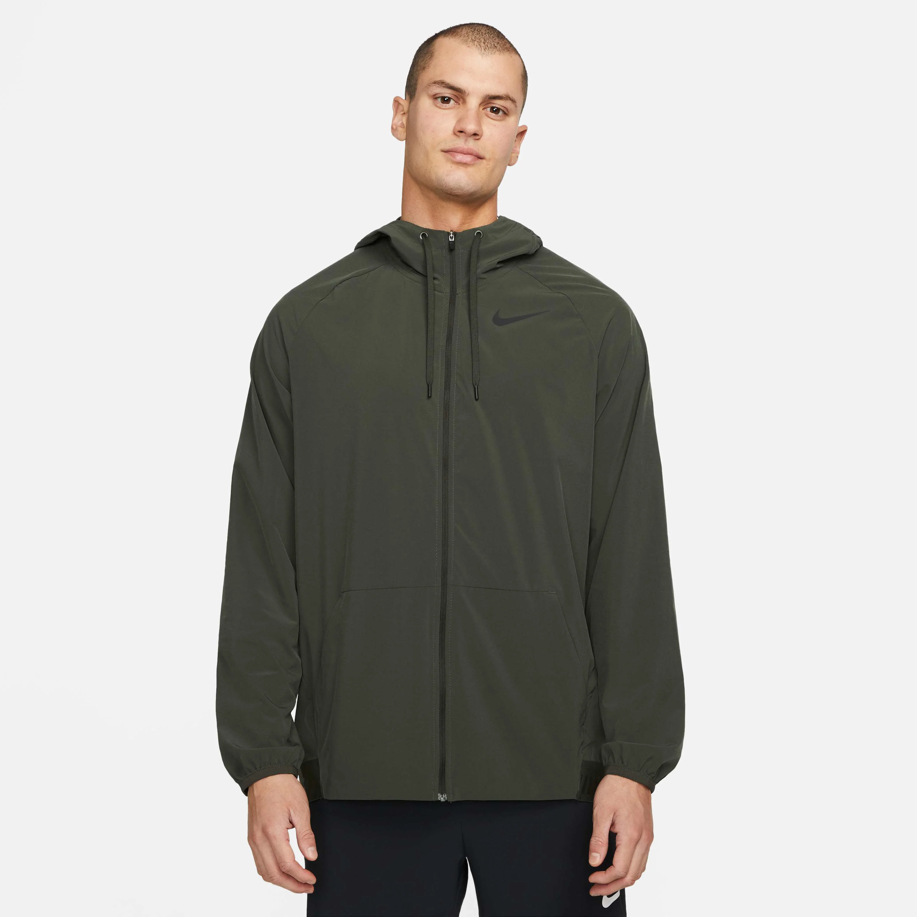 ژاکت تمرینی کلاه دار مردانه نایک پرو Dri-FIT Flex Vent Max با زیپ کامل ژاکت تمرینی کلاه دار مردانه نایک پرو Dri-FIT Flex Vent Max با زیپ کامل