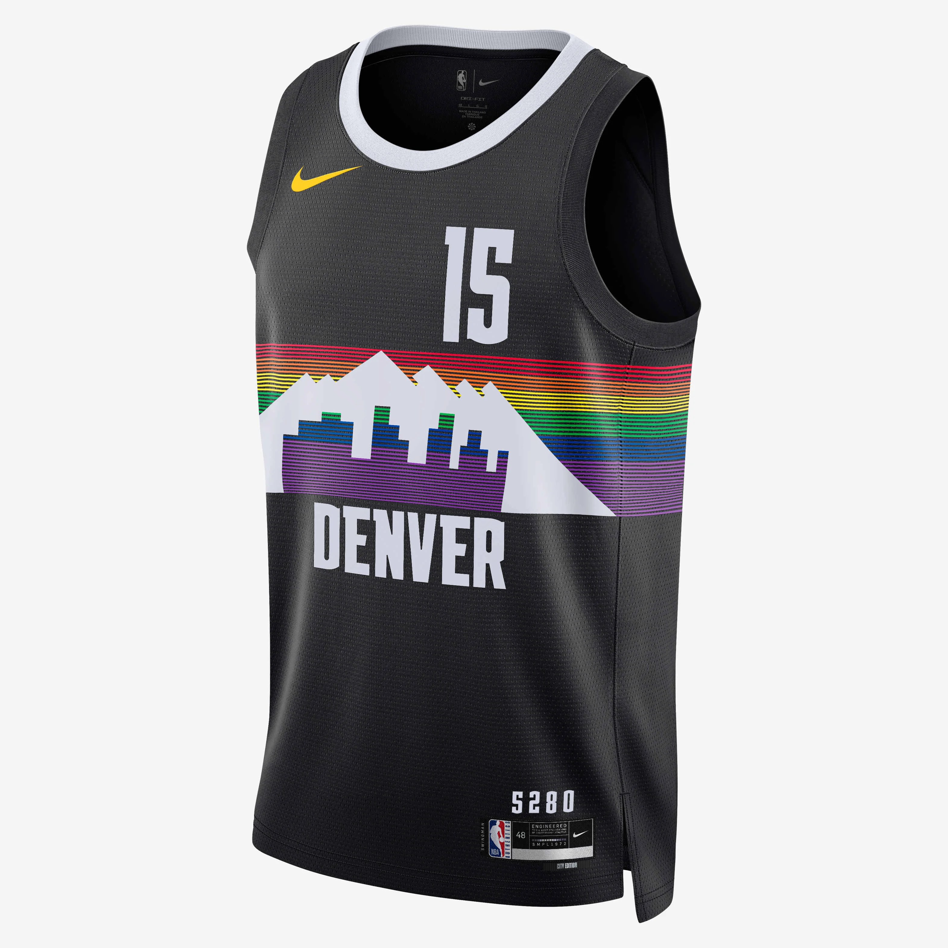 پیراهن مردانه نیکولا یوکیچ Denver Nuggets City Edition Nike NBA Swingman - مشکی