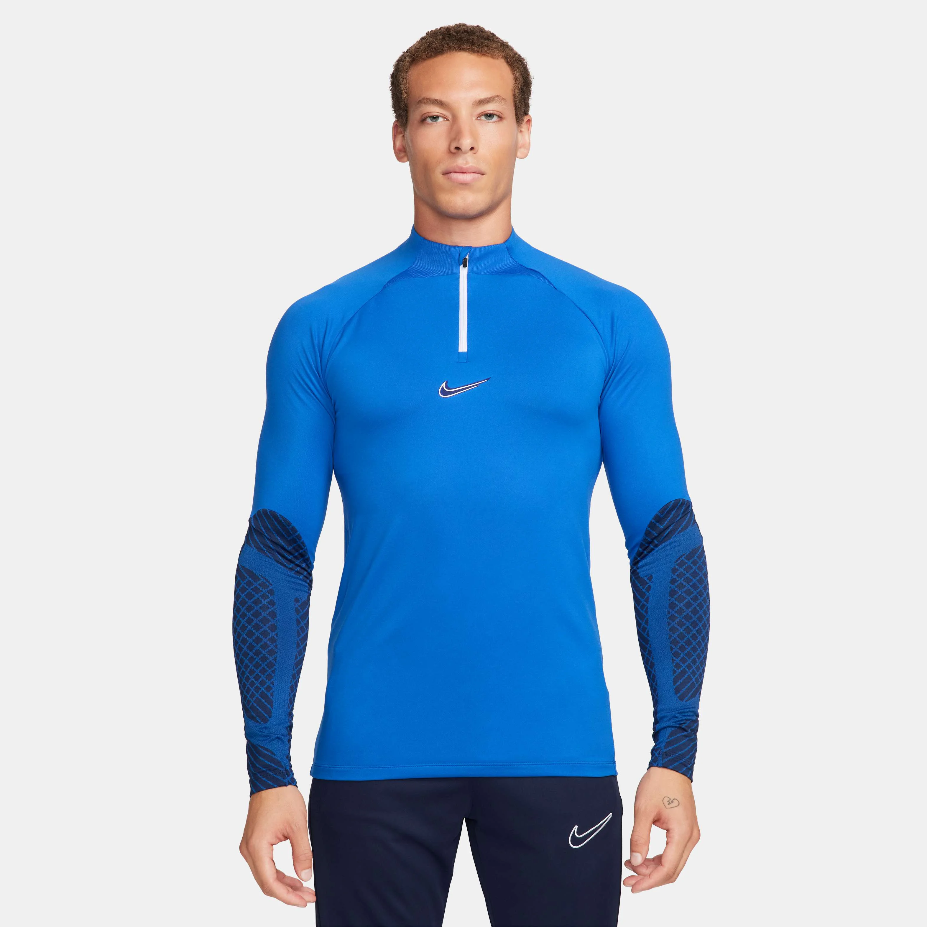 تاپ تمرینی فوتبال مردانه نایکی Dri-FIT Strike - آبی رویال/آبی رویال/آبسیدین/سفید