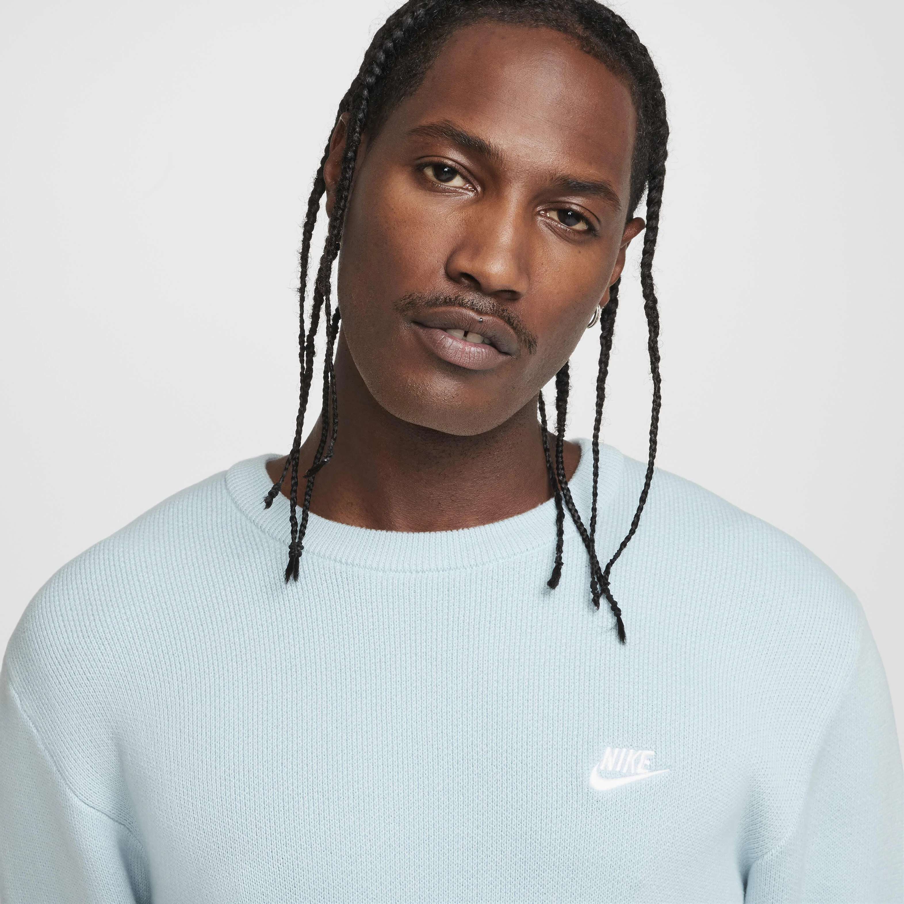 ژاکت یقه گرد مردانه نایکی مدل Club