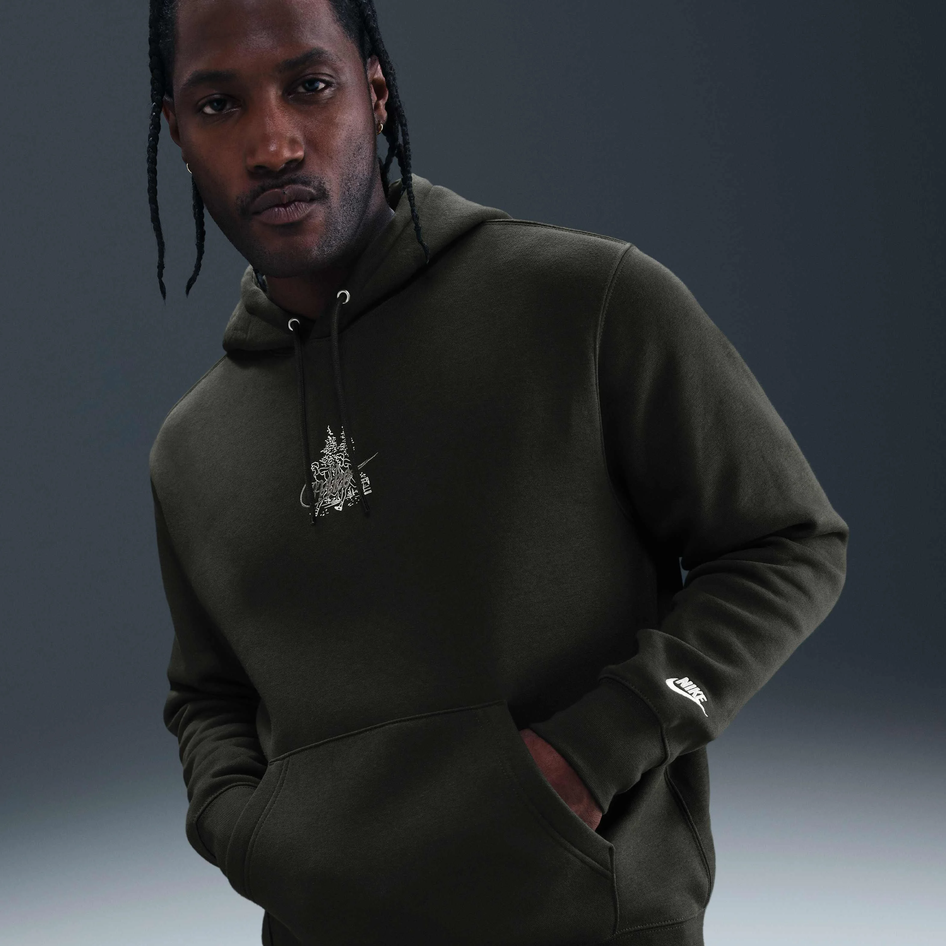 هودی پشمی مردانه نایکی اسپرتس ویر کلاب