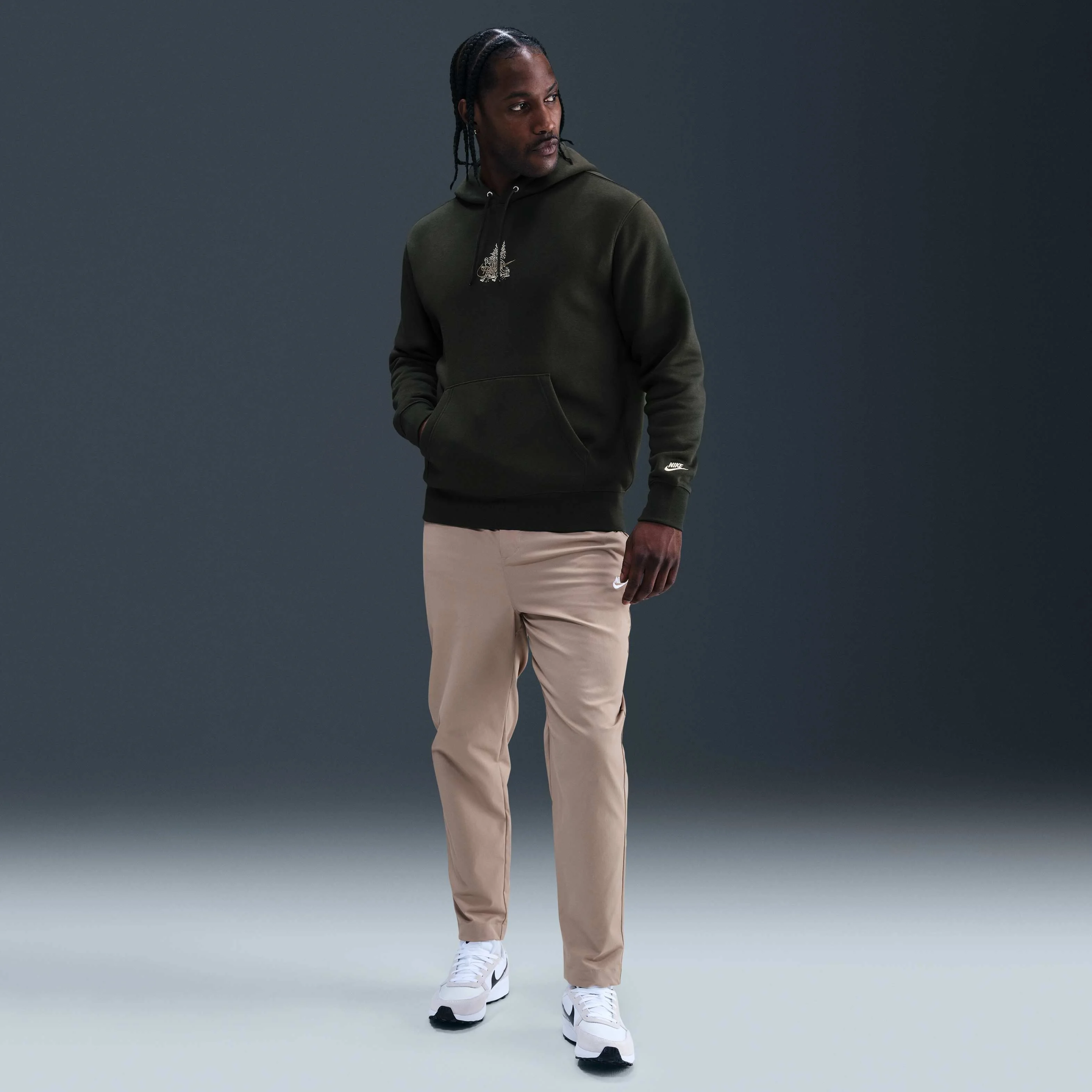 هودی پشمی مردانه نایکی اسپرتس ویر کلاب