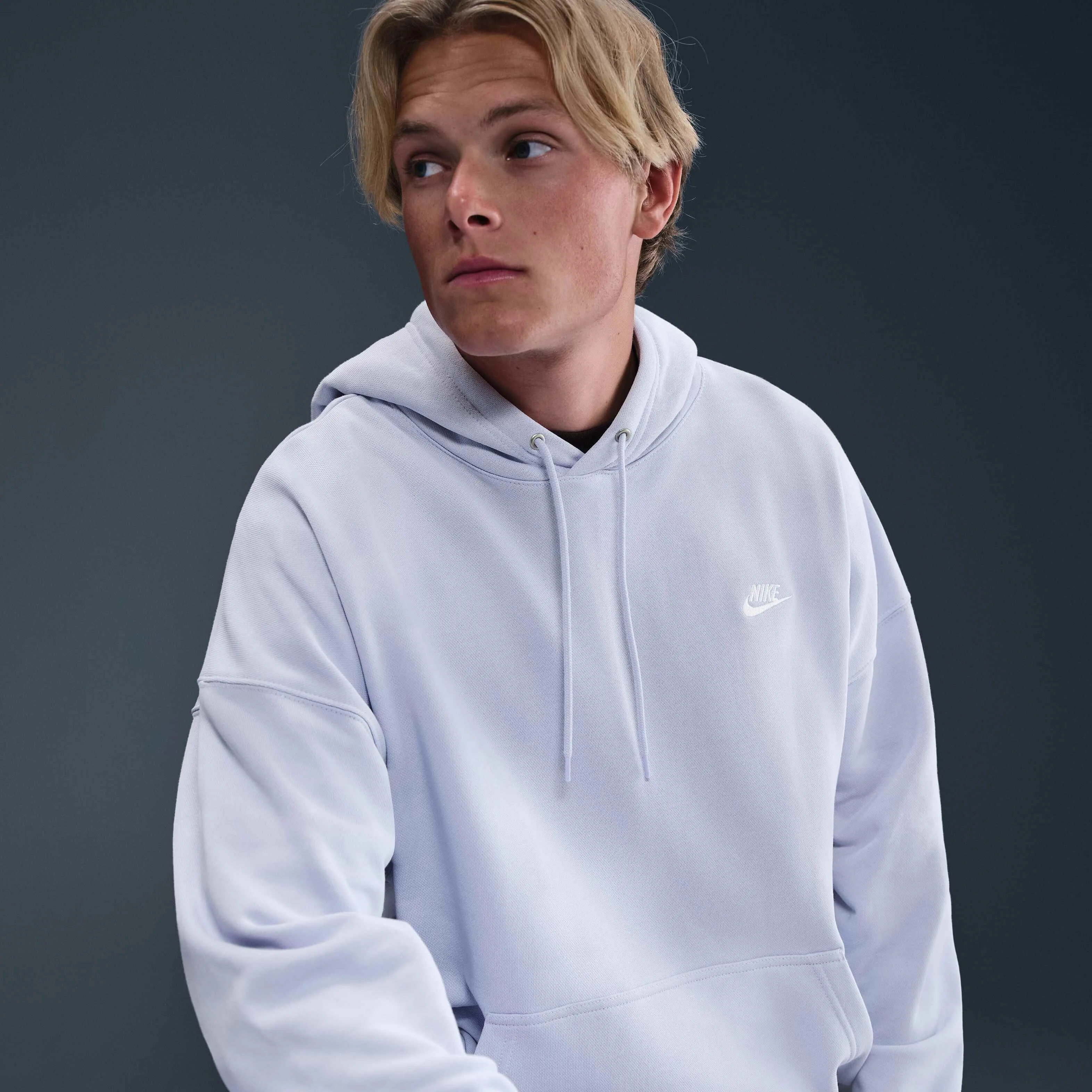 هودی مردانه نایکی Club Fleece با پارچه تری فرانسوی و سایز بزرگ