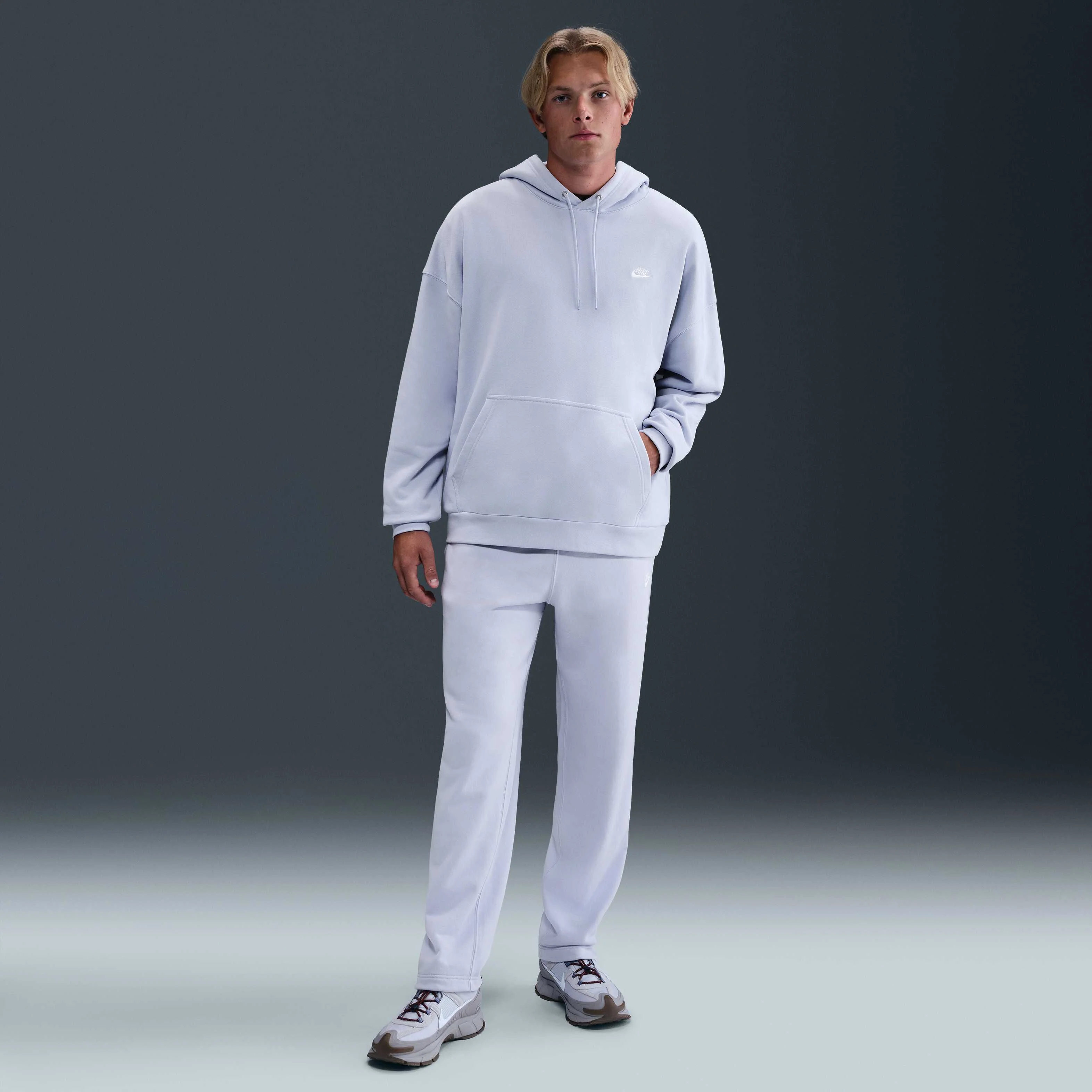 هودی مردانه نایکی Club Fleece با پارچه تری فرانسوی و سایز بزرگ