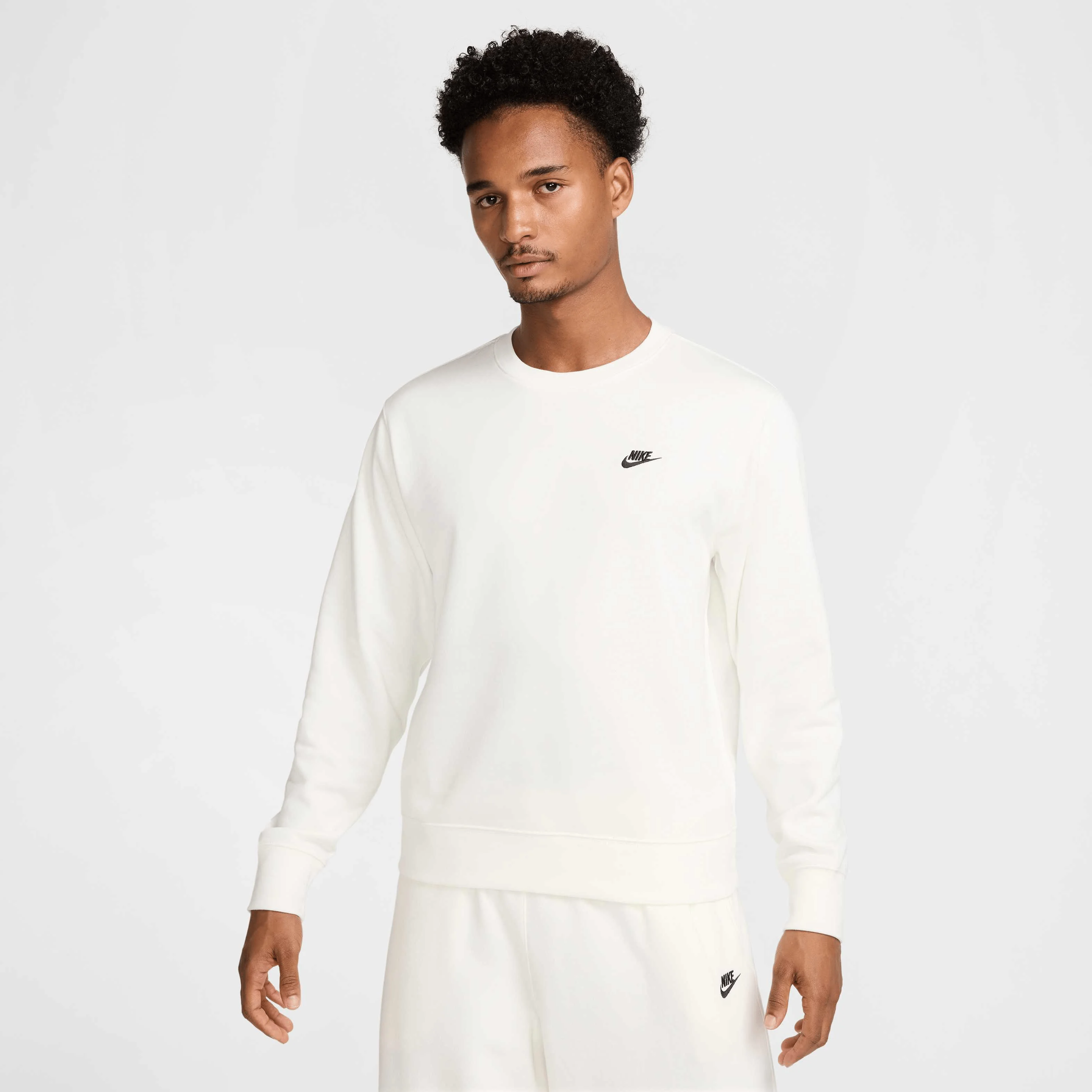 تی شرت آستین بلند مردانه نایکی مدل Club French Terry