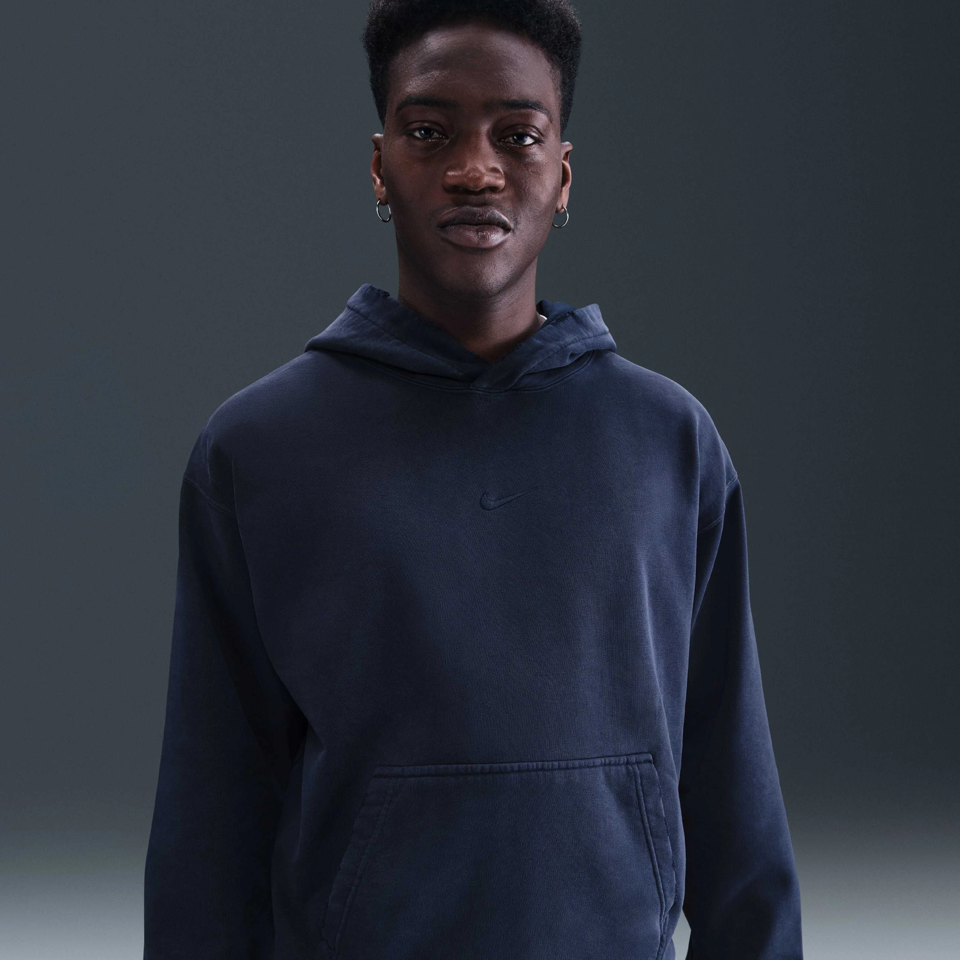 هودی مردانه نایک مدل Solo Swoosh French Terry Pullover