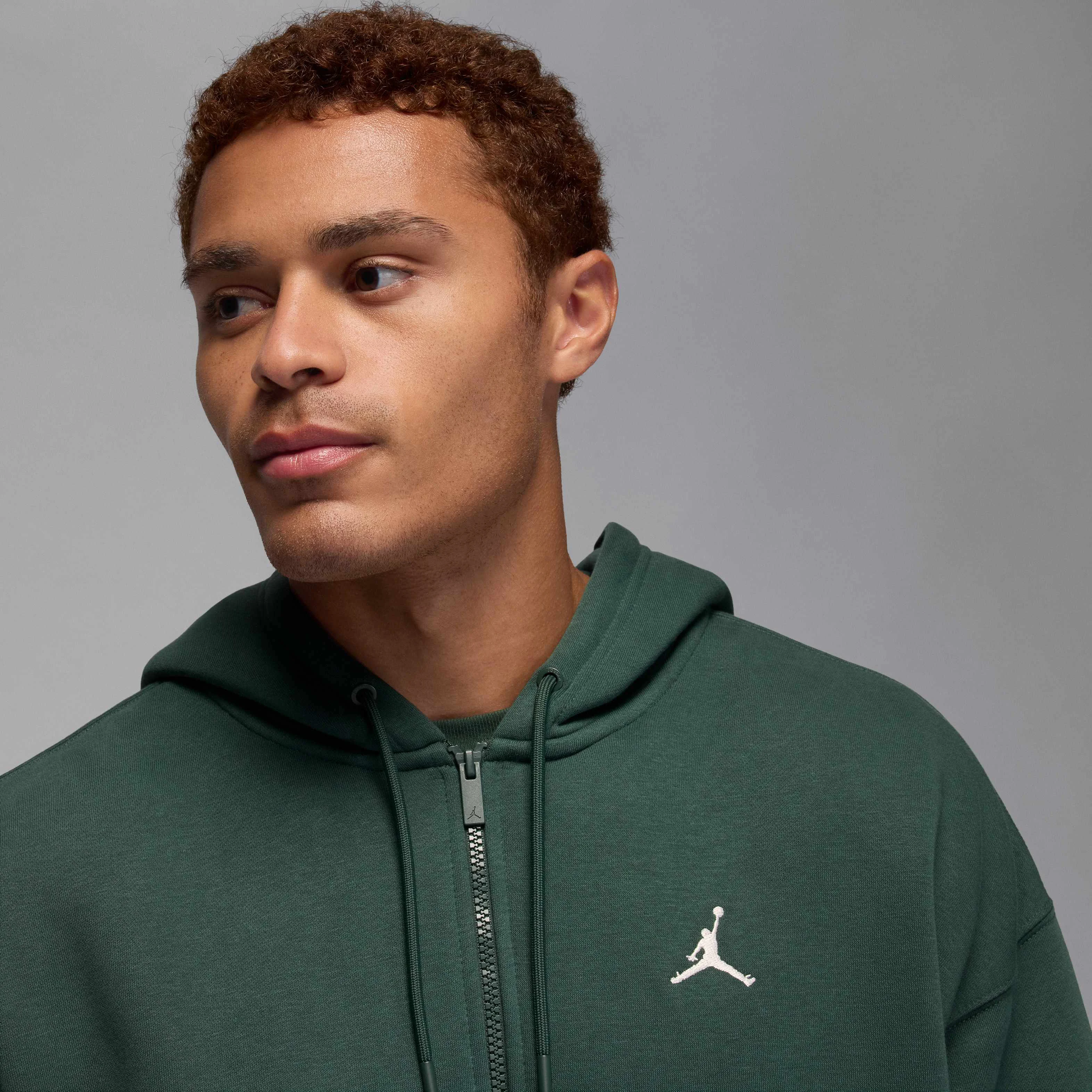 هودی زیپ‌دار مردانه جردن بروکلین فلیس سایز بزرگ